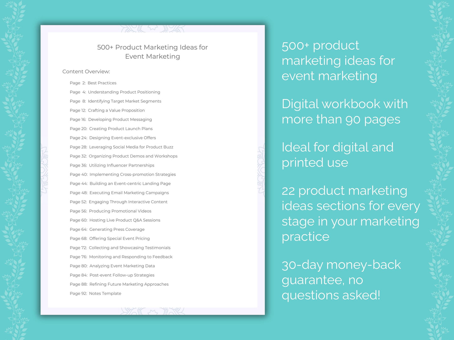 Event Marketing Worksheets