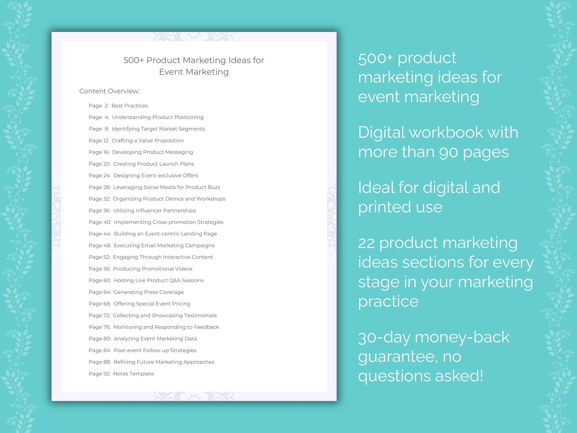 Event Marketing Worksheets