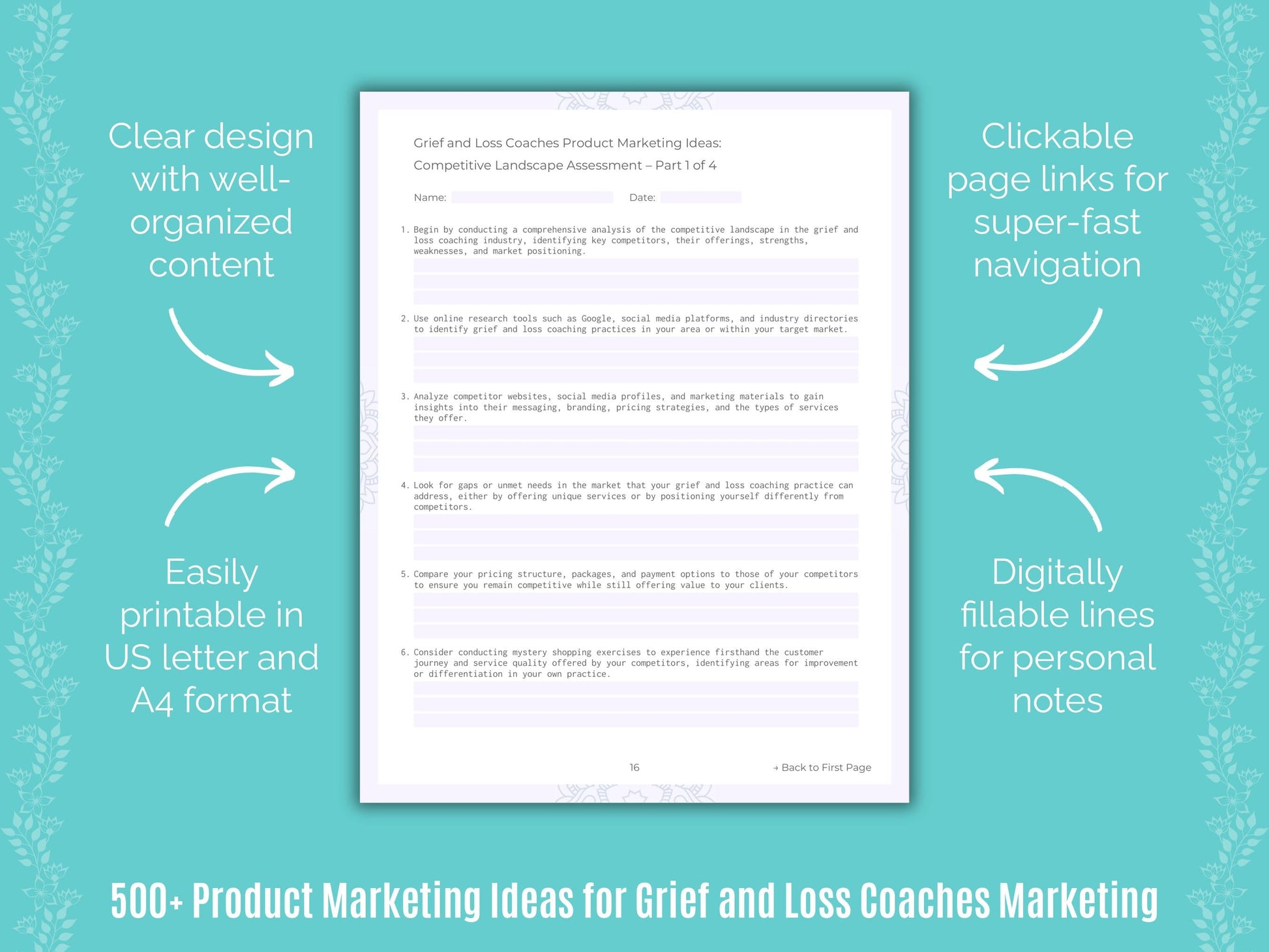 Grief and Loss Coaches Marketing Templates