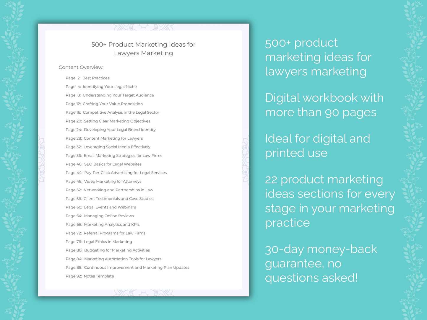 Lawyers Marketing Worksheets