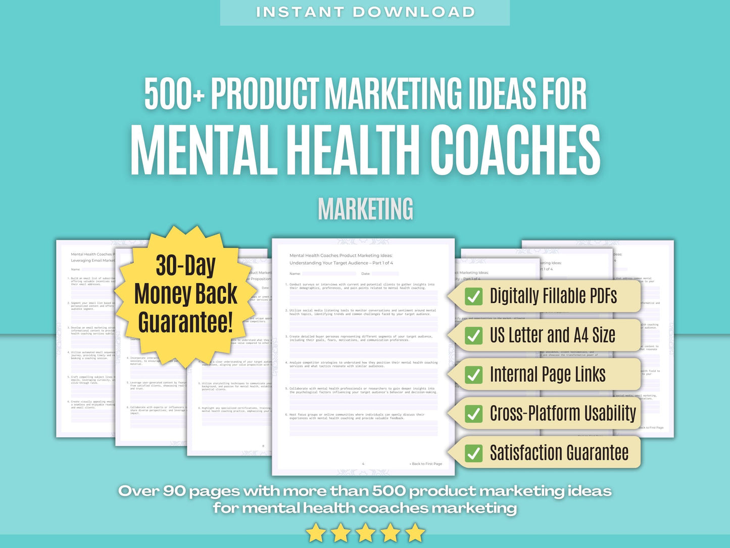 Mental Health Coaches Marketing Workbooks