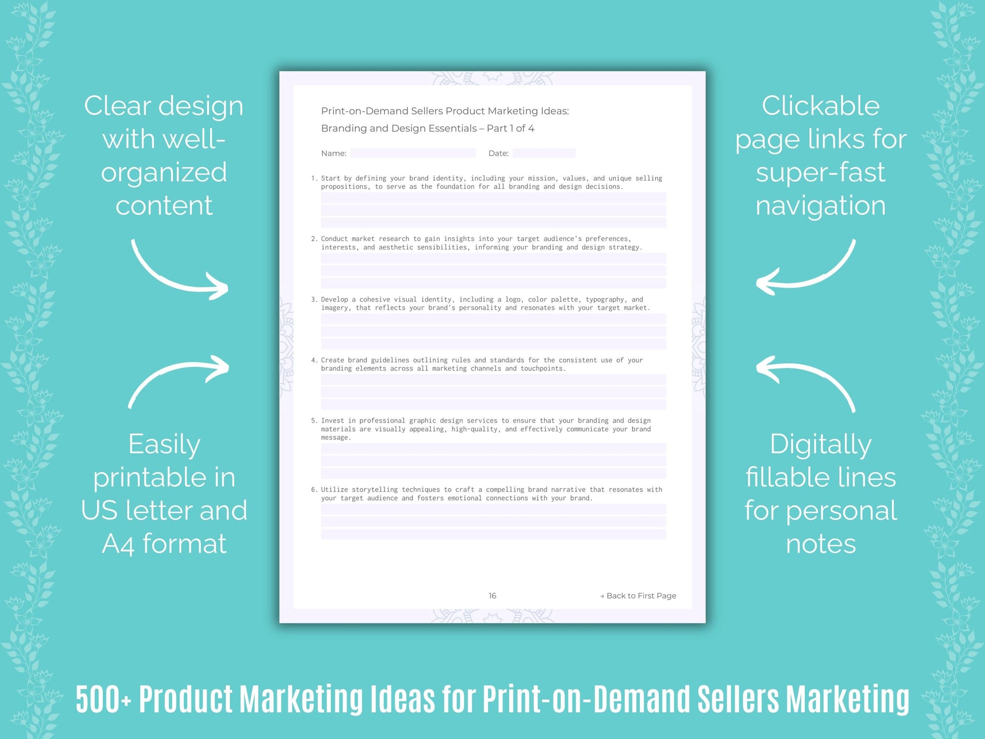 Print-on-Demand Sellers Marketing Templates