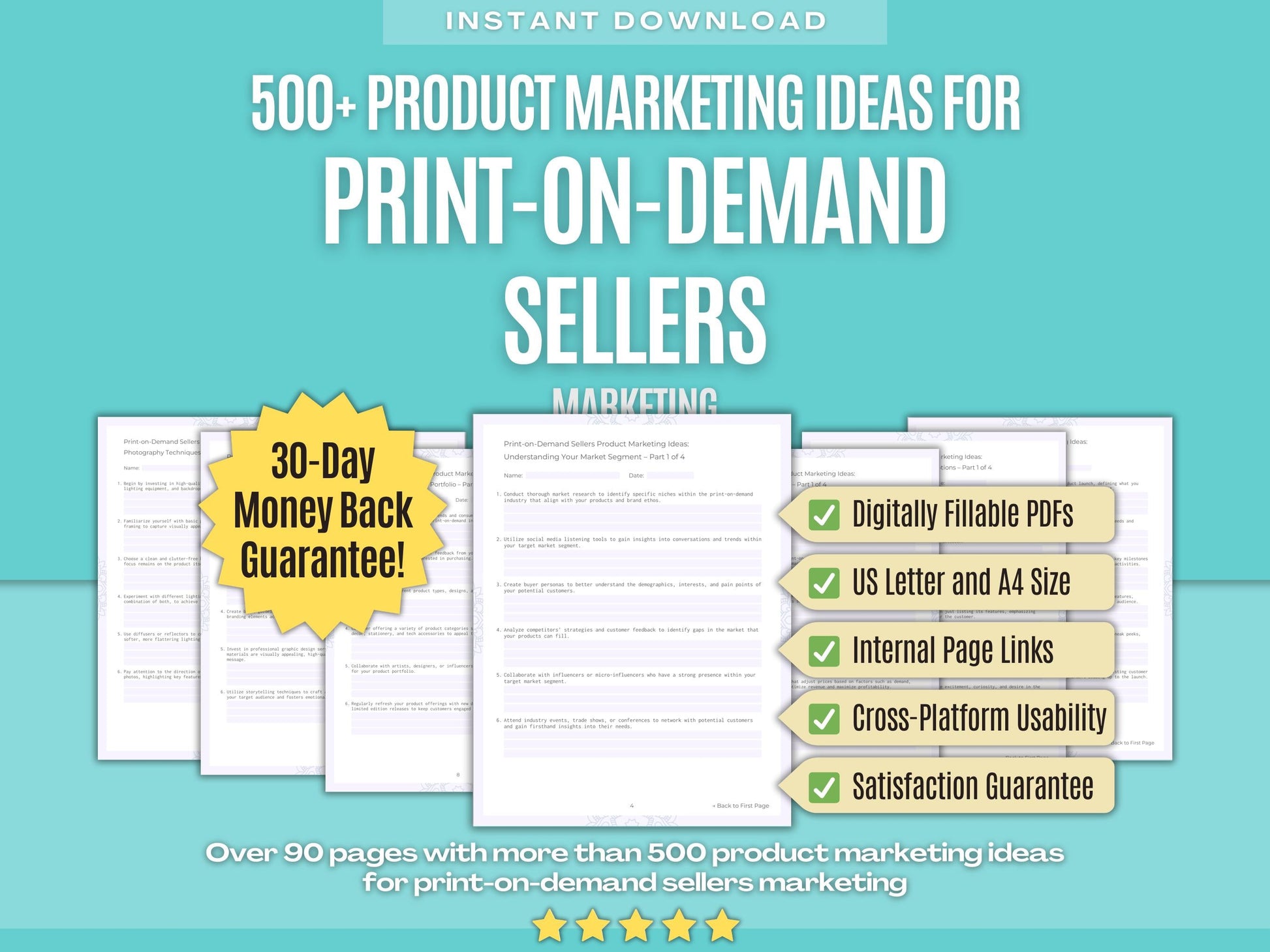 Print-on-Demand Sellers Marketing Workbooks