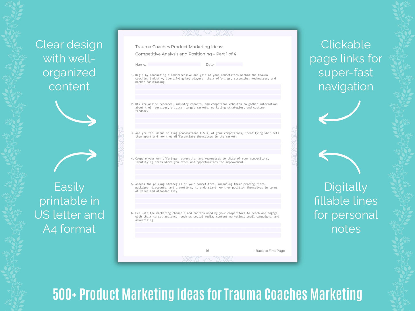 Trauma Coaches Marketing Templates