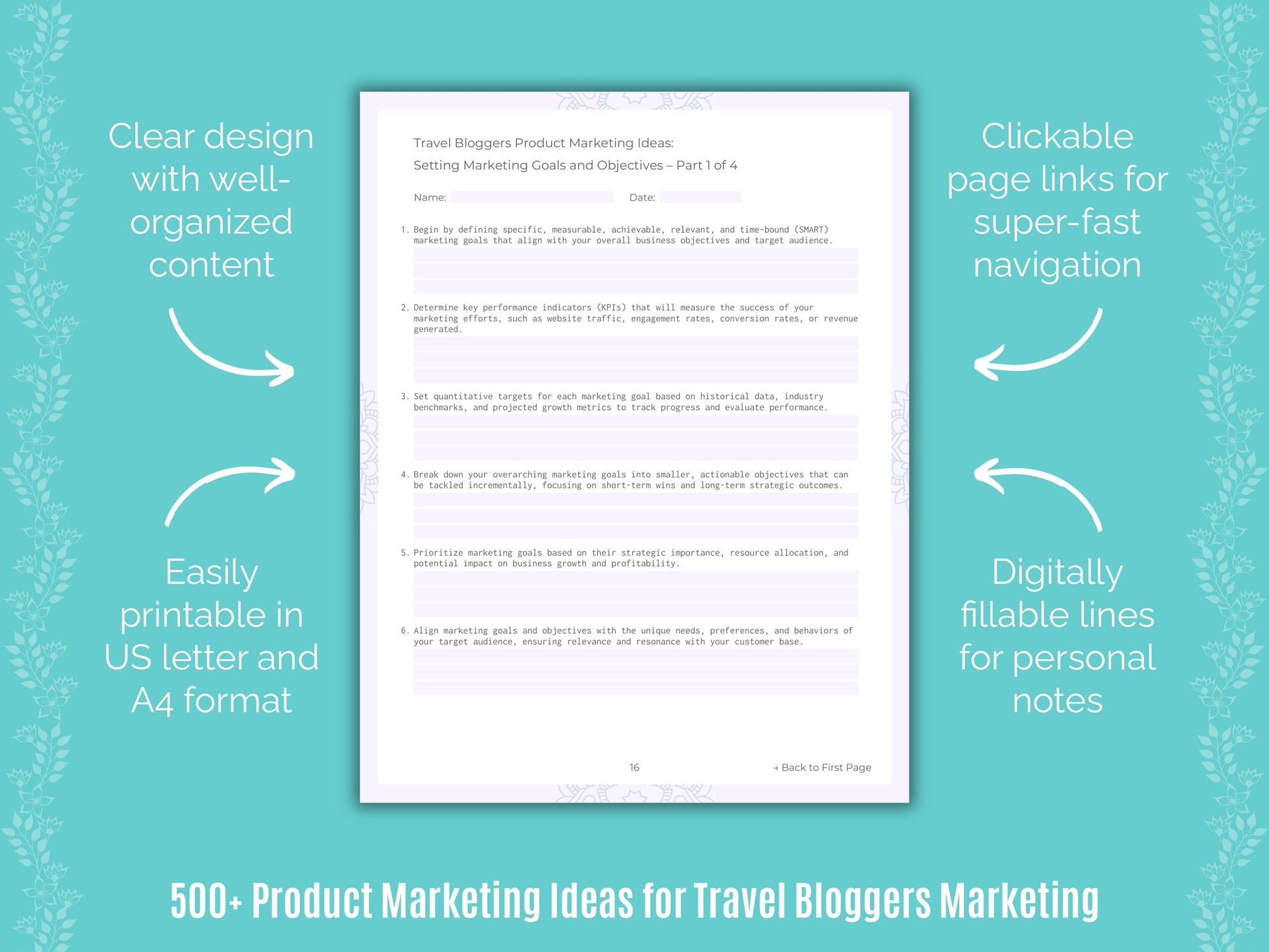 Travel Bloggers Marketing Templates