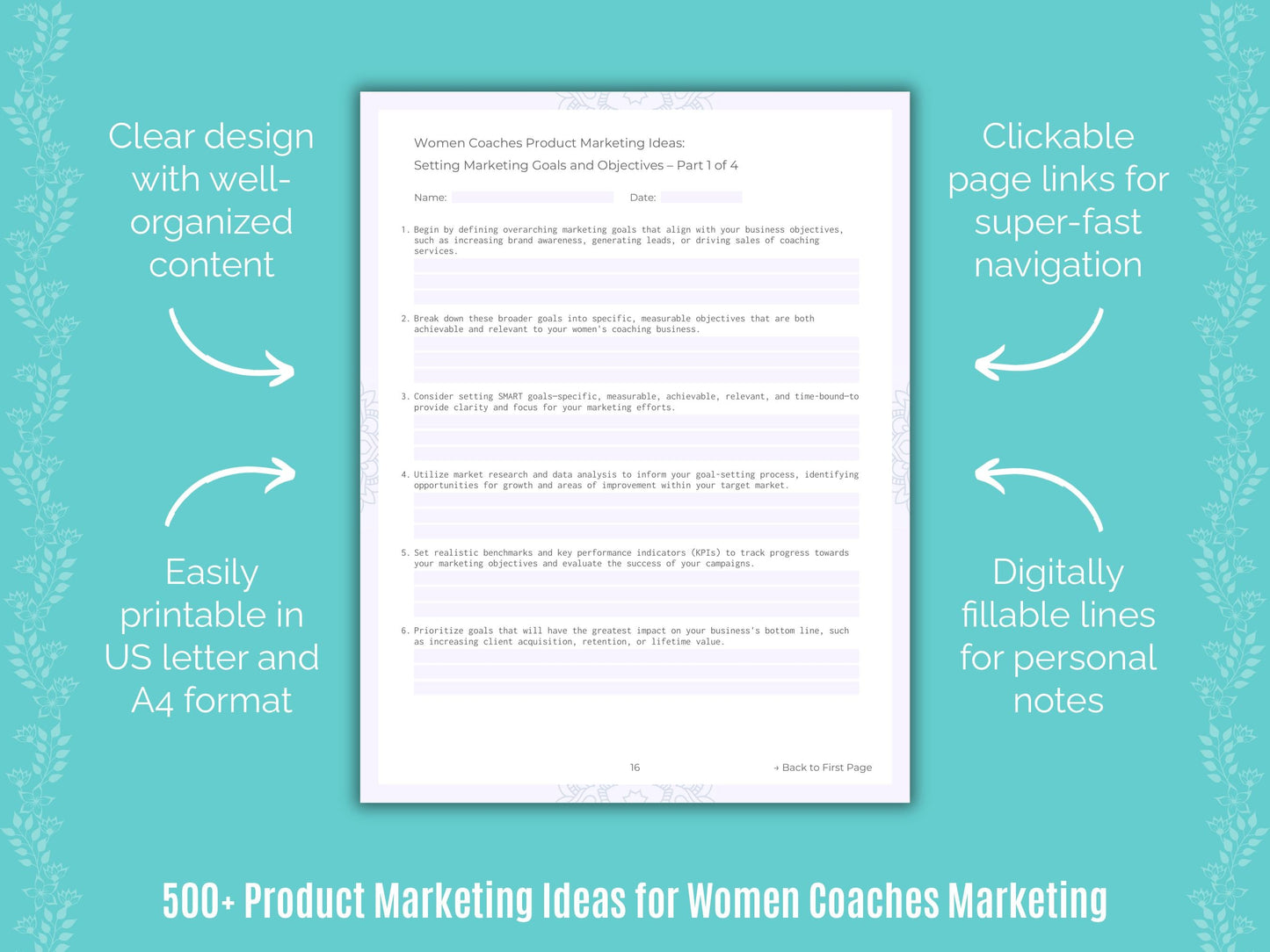 Women Coaches Marketing Templates