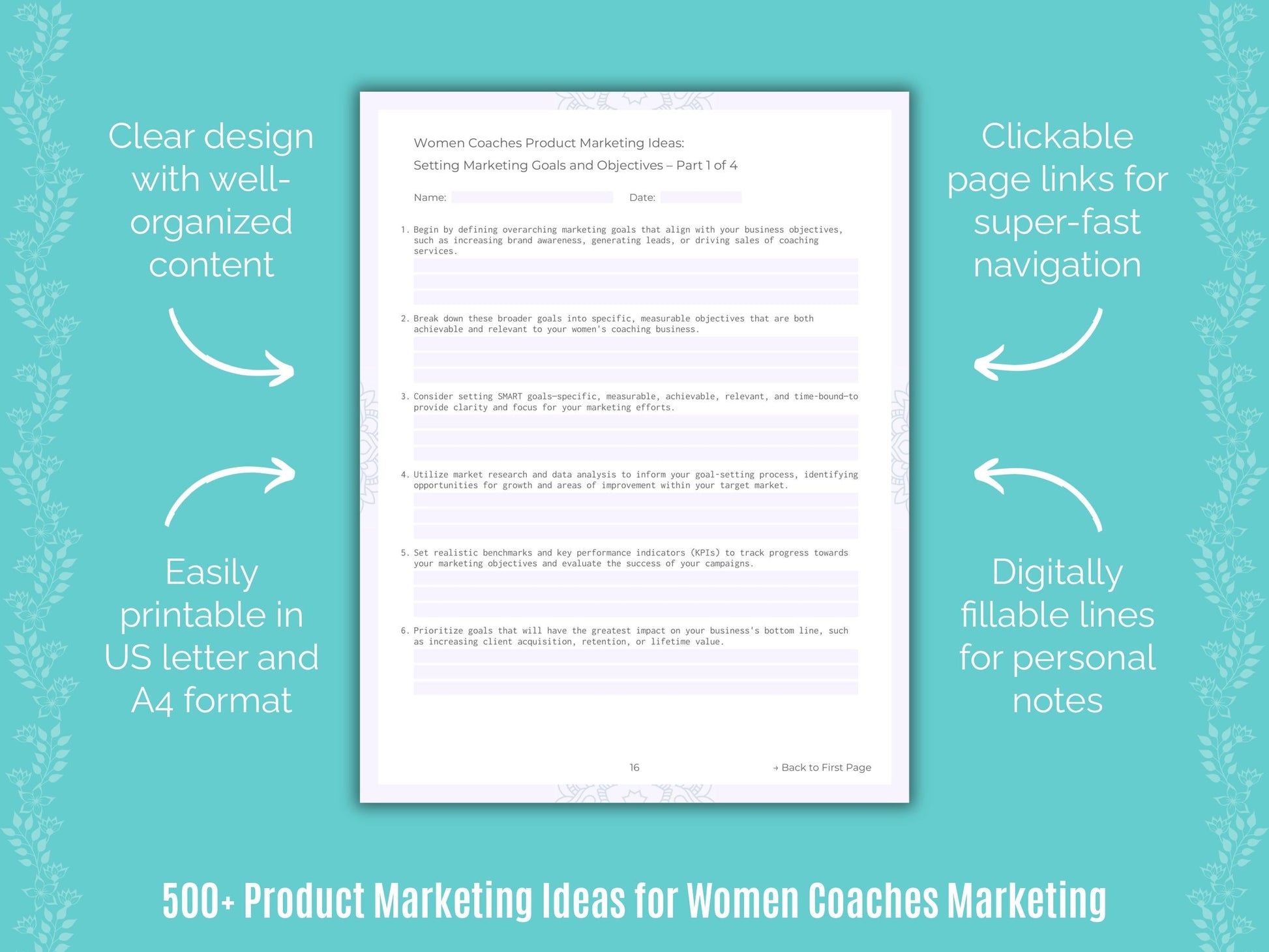 Women Coaches Marketing Templates