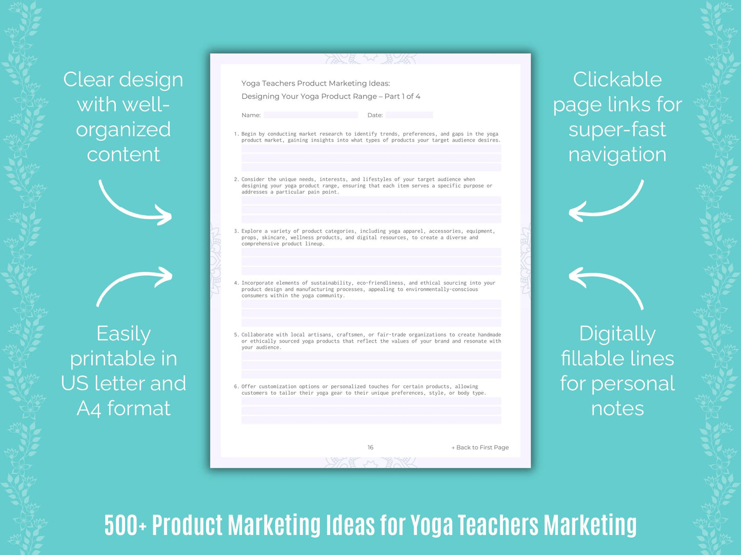 Yoga Teachers Marketing Templates