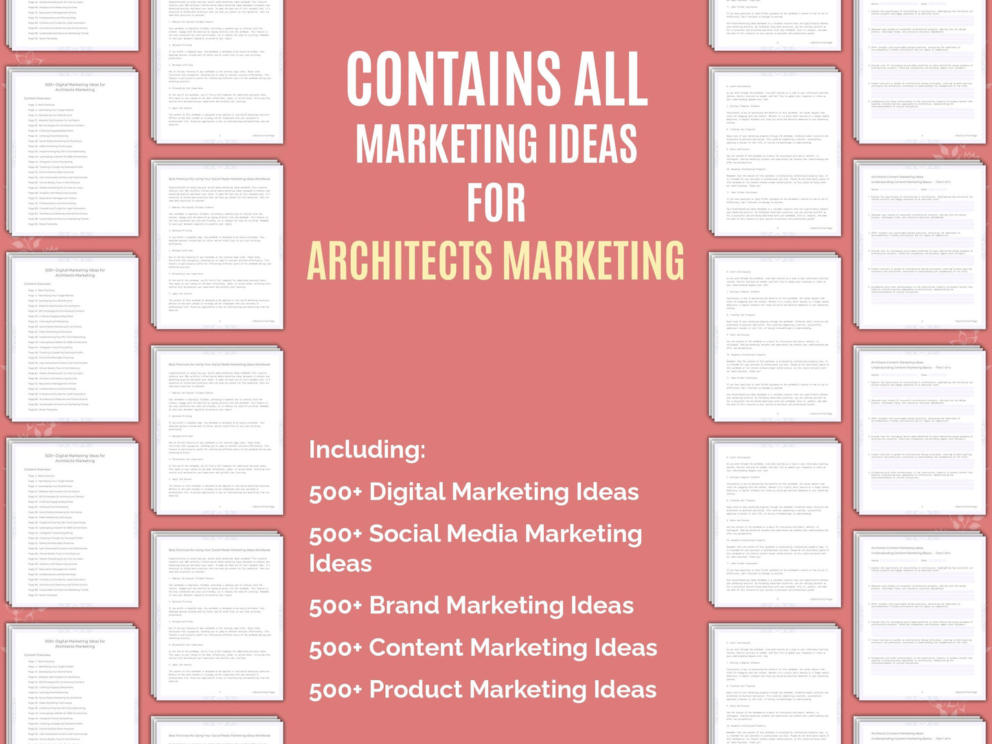 Architects Marketing Worksheets