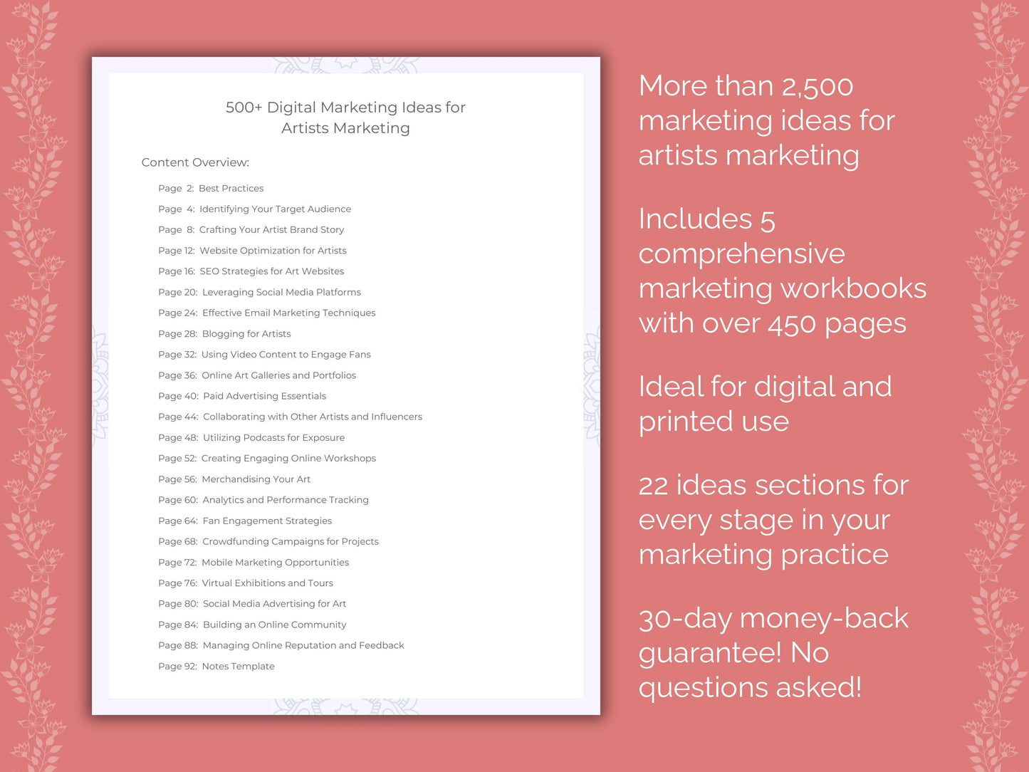 Artists Marketing Templates