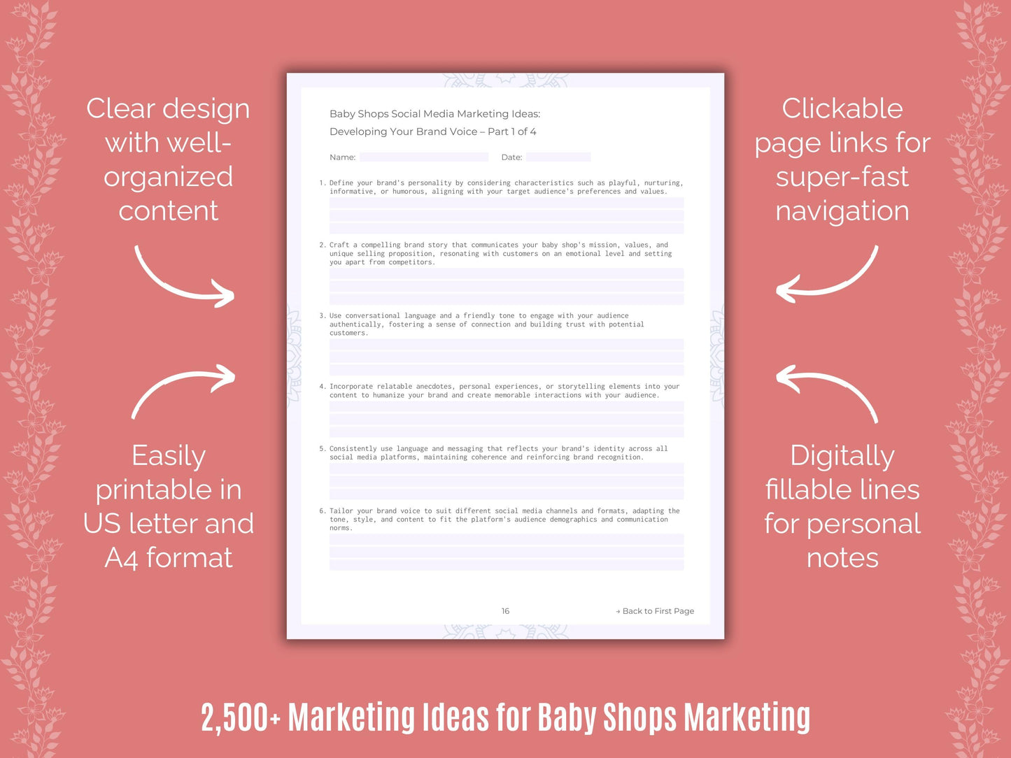 Baby Shops Marketing Cheat Sheets