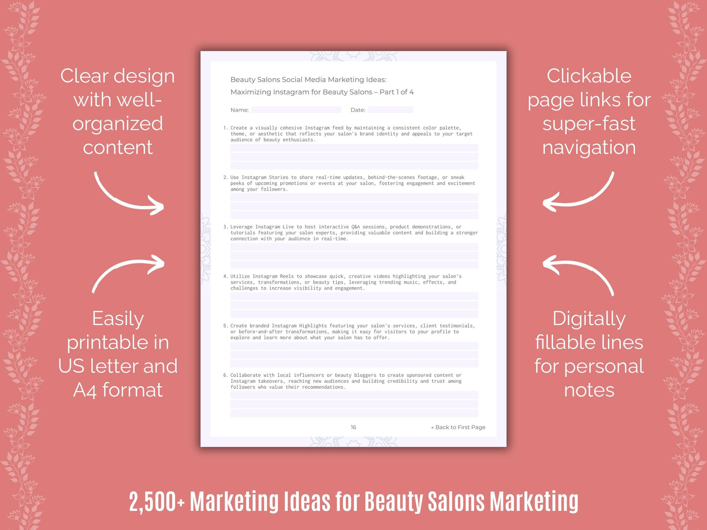 Beauty Salons Marketing Cheat Sheets