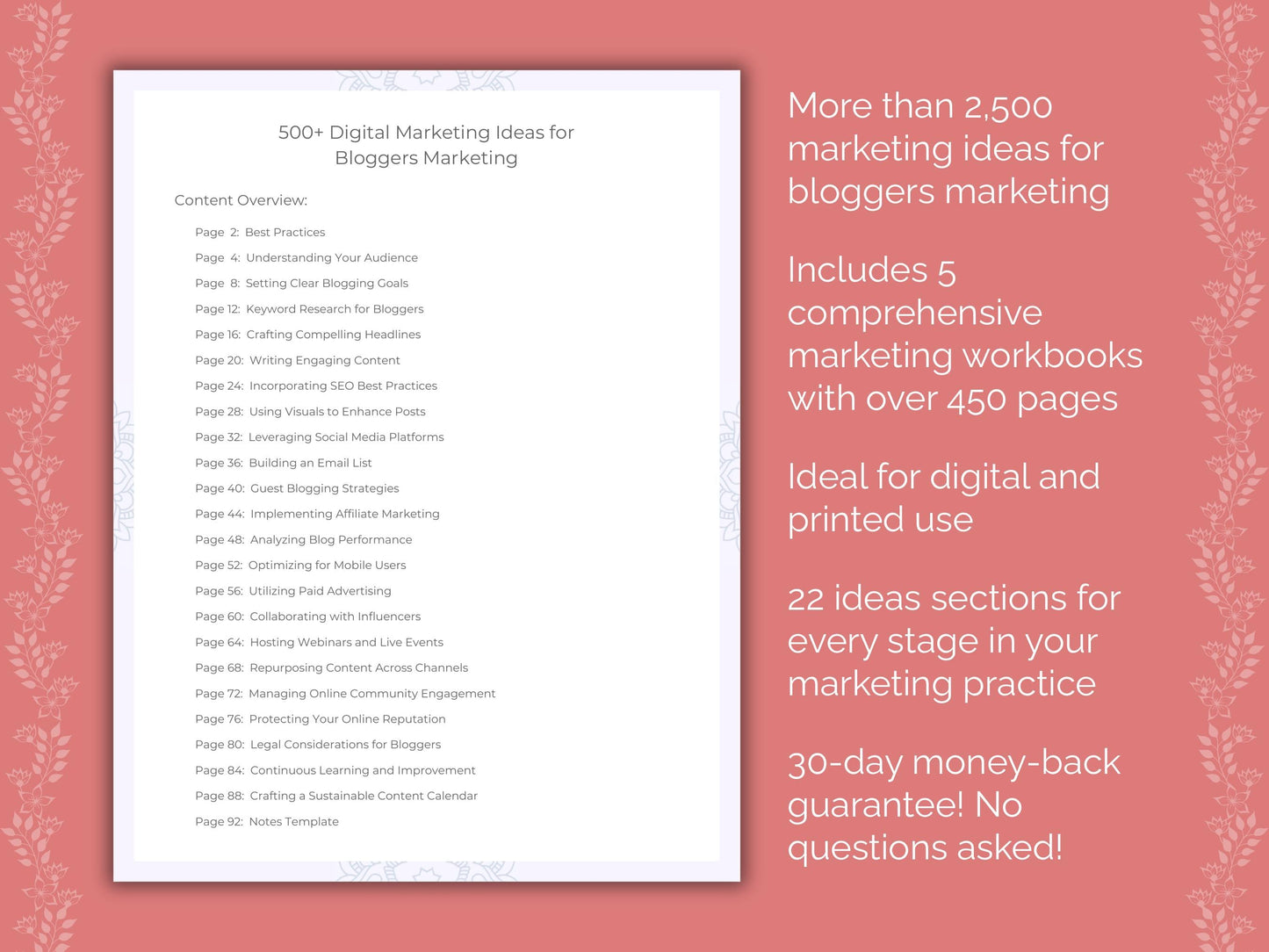 Bloggers Marketing Templates