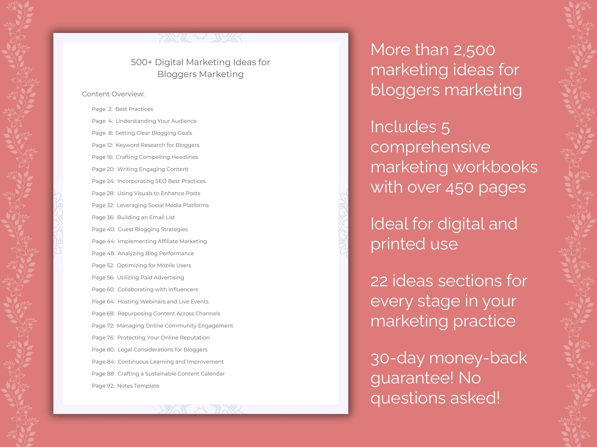 Bloggers Marketing Templates