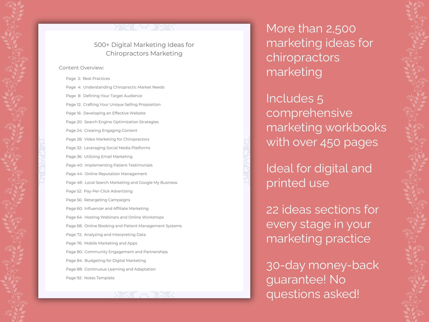 Chiropractors Marketing Templates