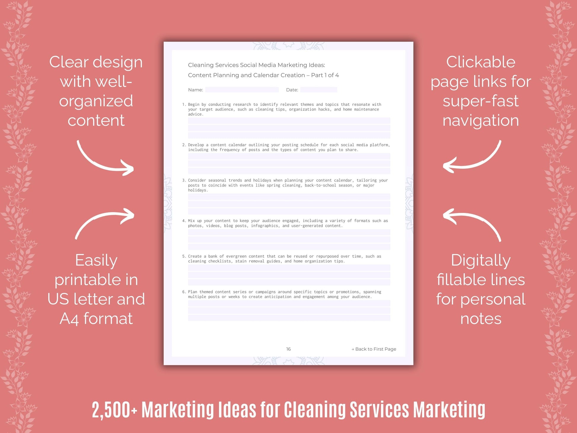 Cleaning Services Marketing Cheat Sheets