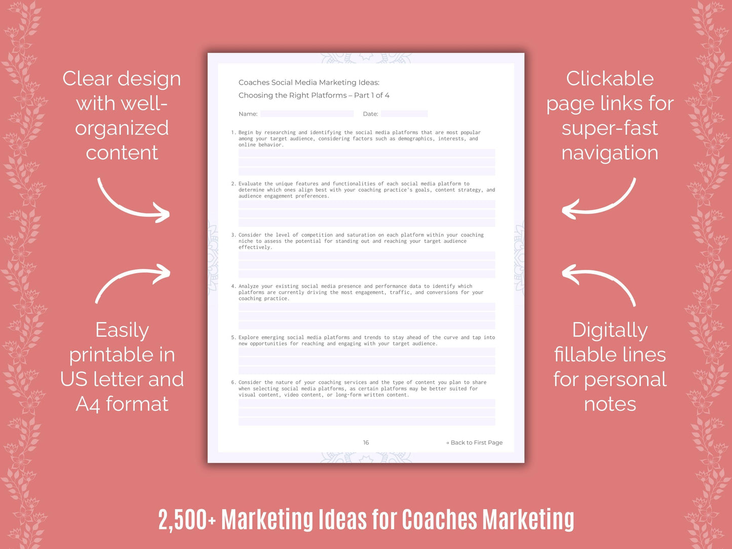 Coaches Marketing Cheat Sheets