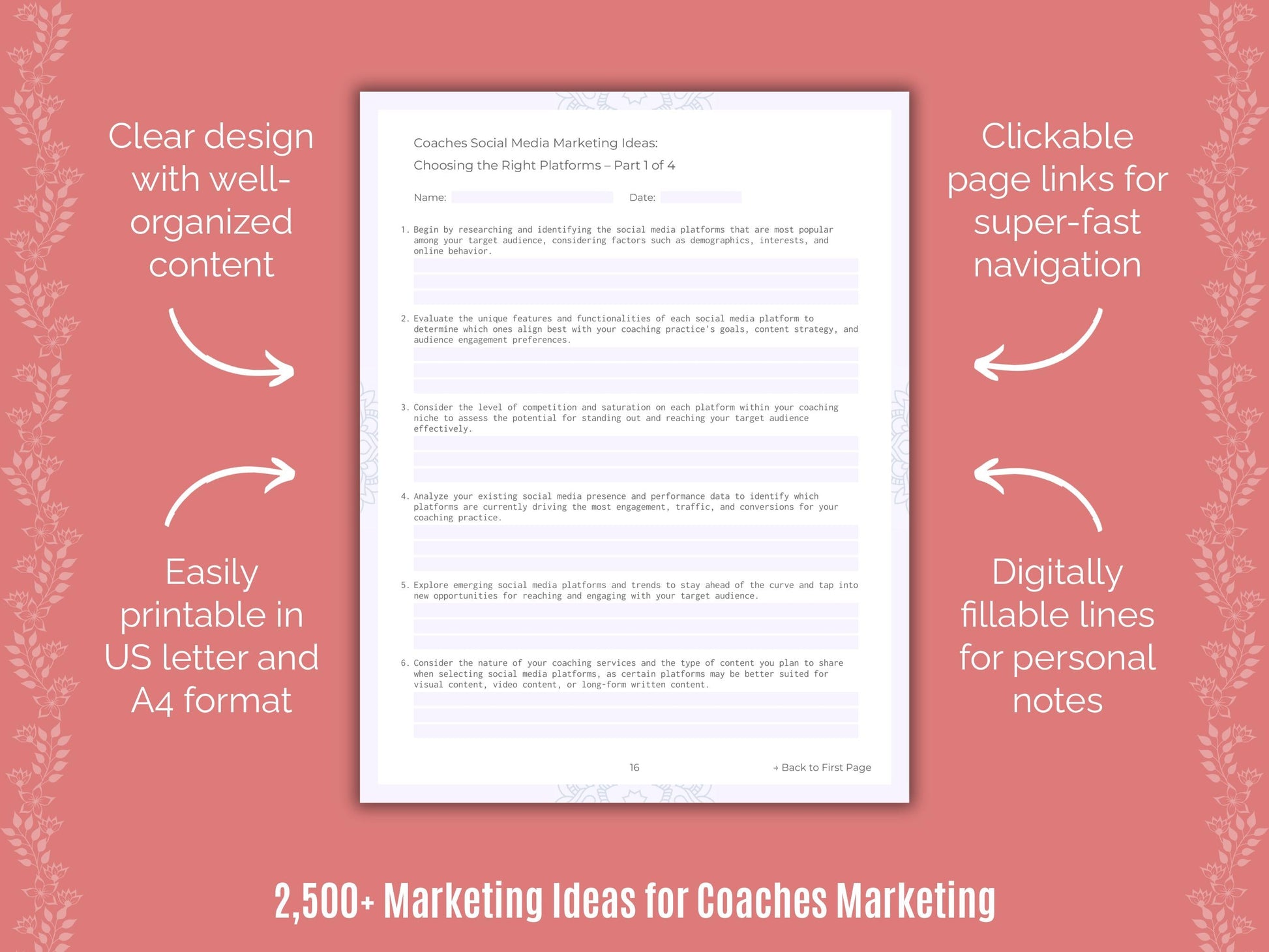 Coaches Marketing Cheat Sheets