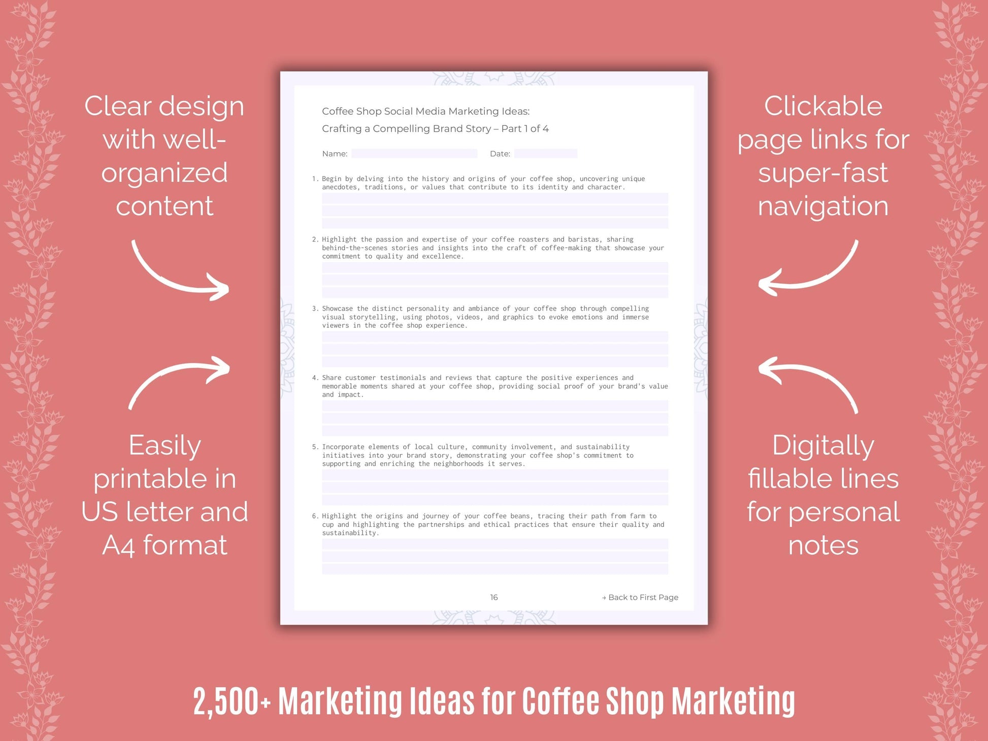 Coffee Shop Marketing Cheat Sheets