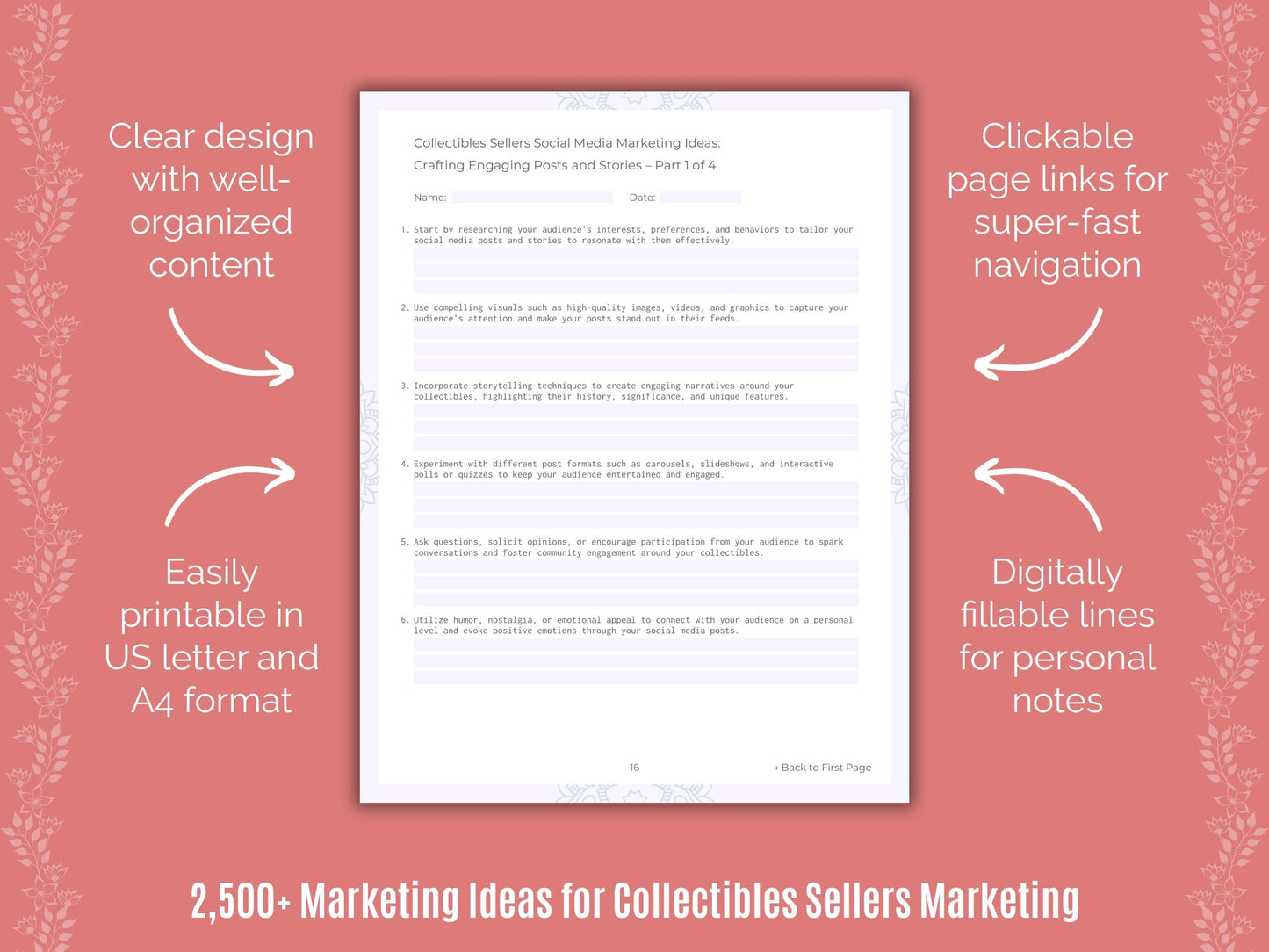 Collectibles Sellers Marketing Cheat Sheets