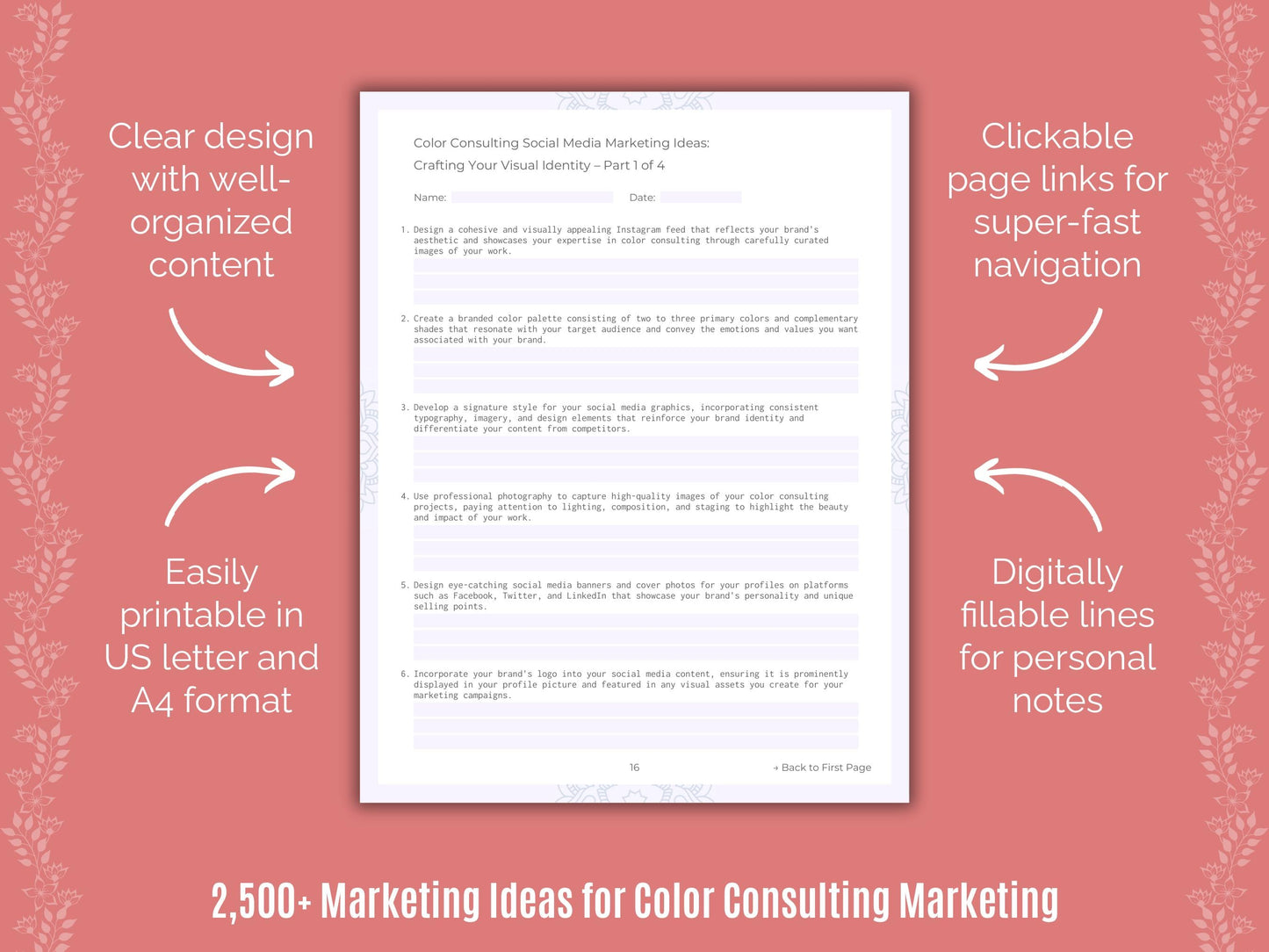 Color Consulting Marketing Cheat Sheets