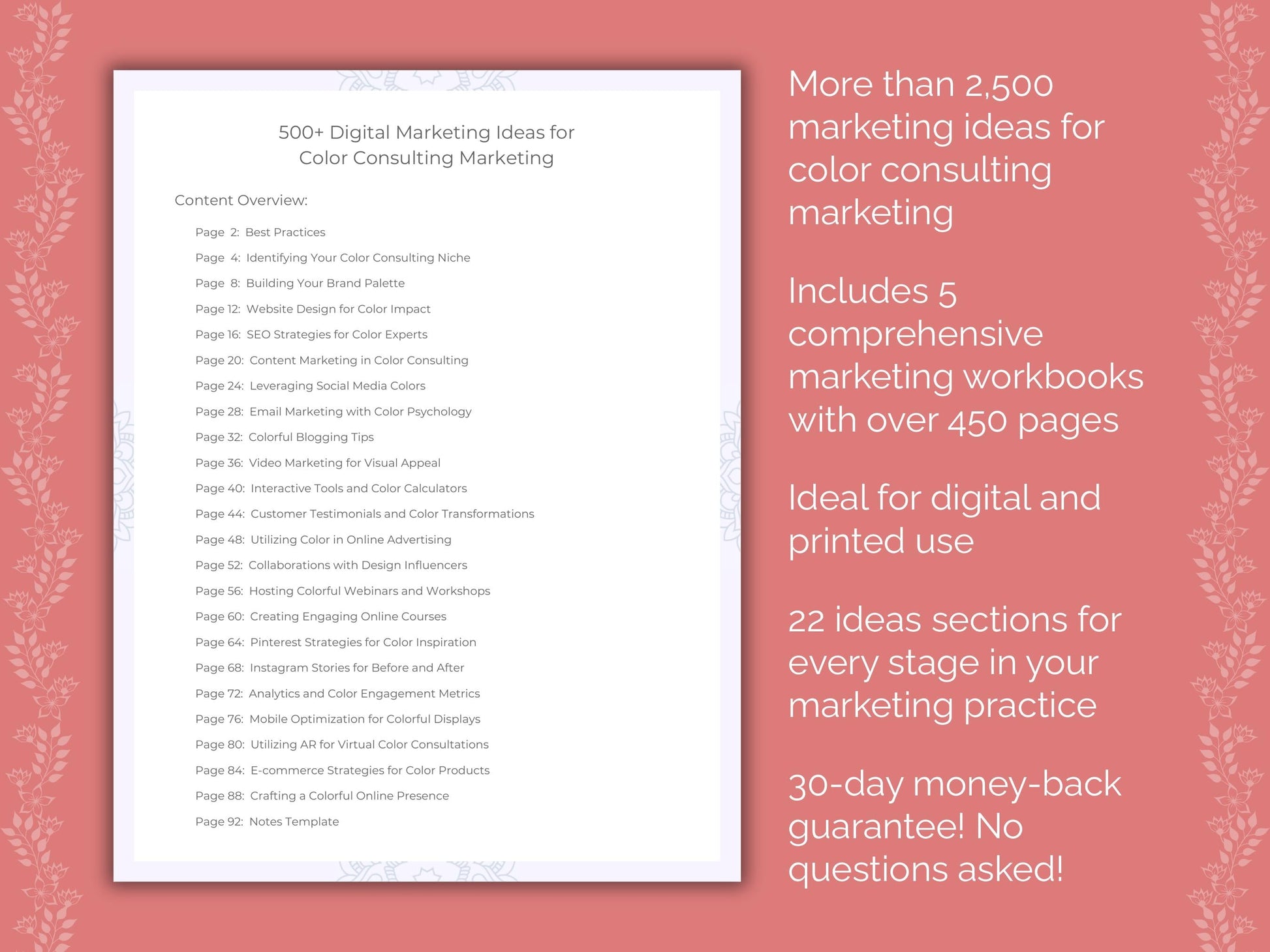 Color Consulting Marketing Templates