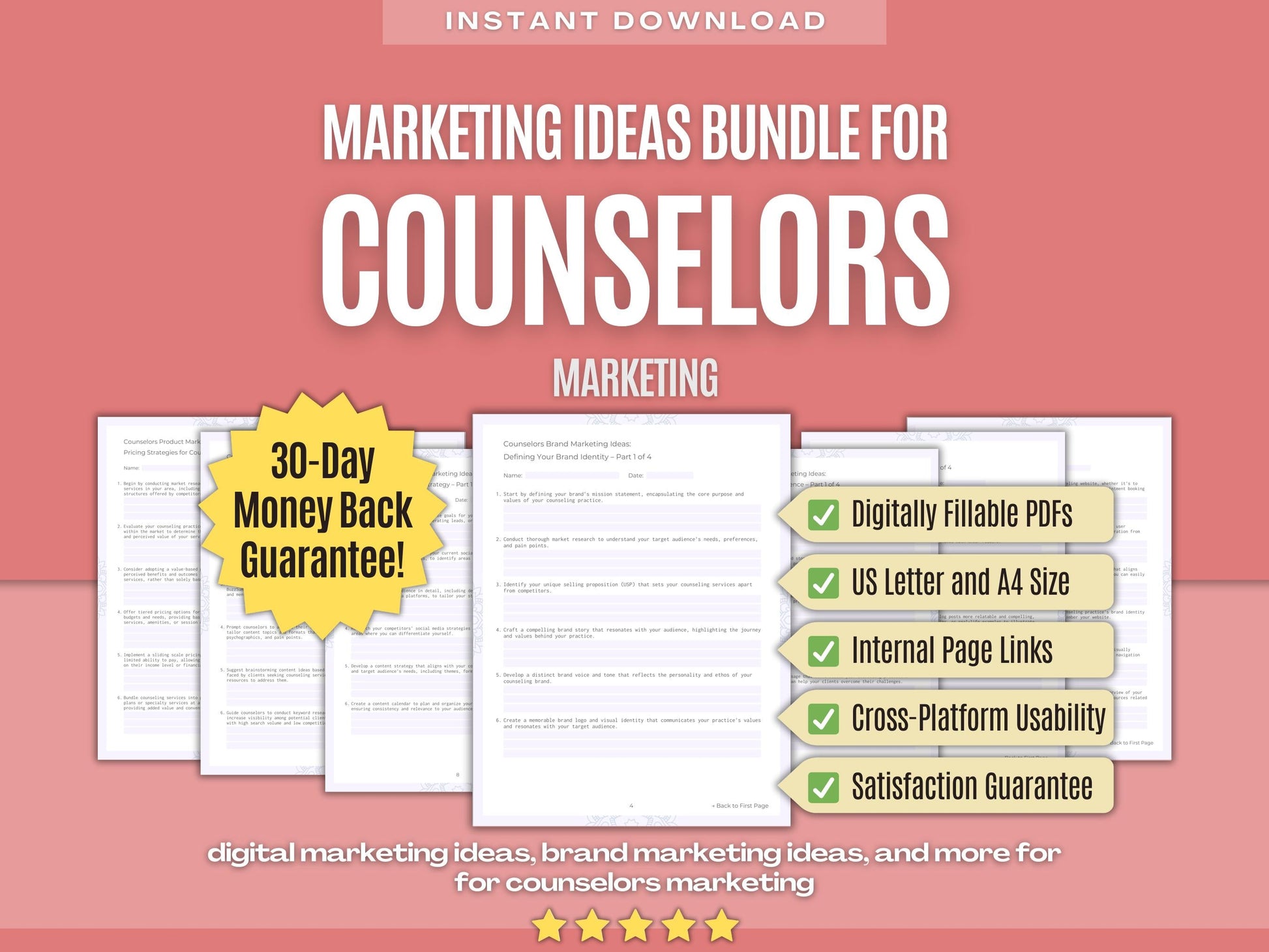Counselors Marketing Workbooks