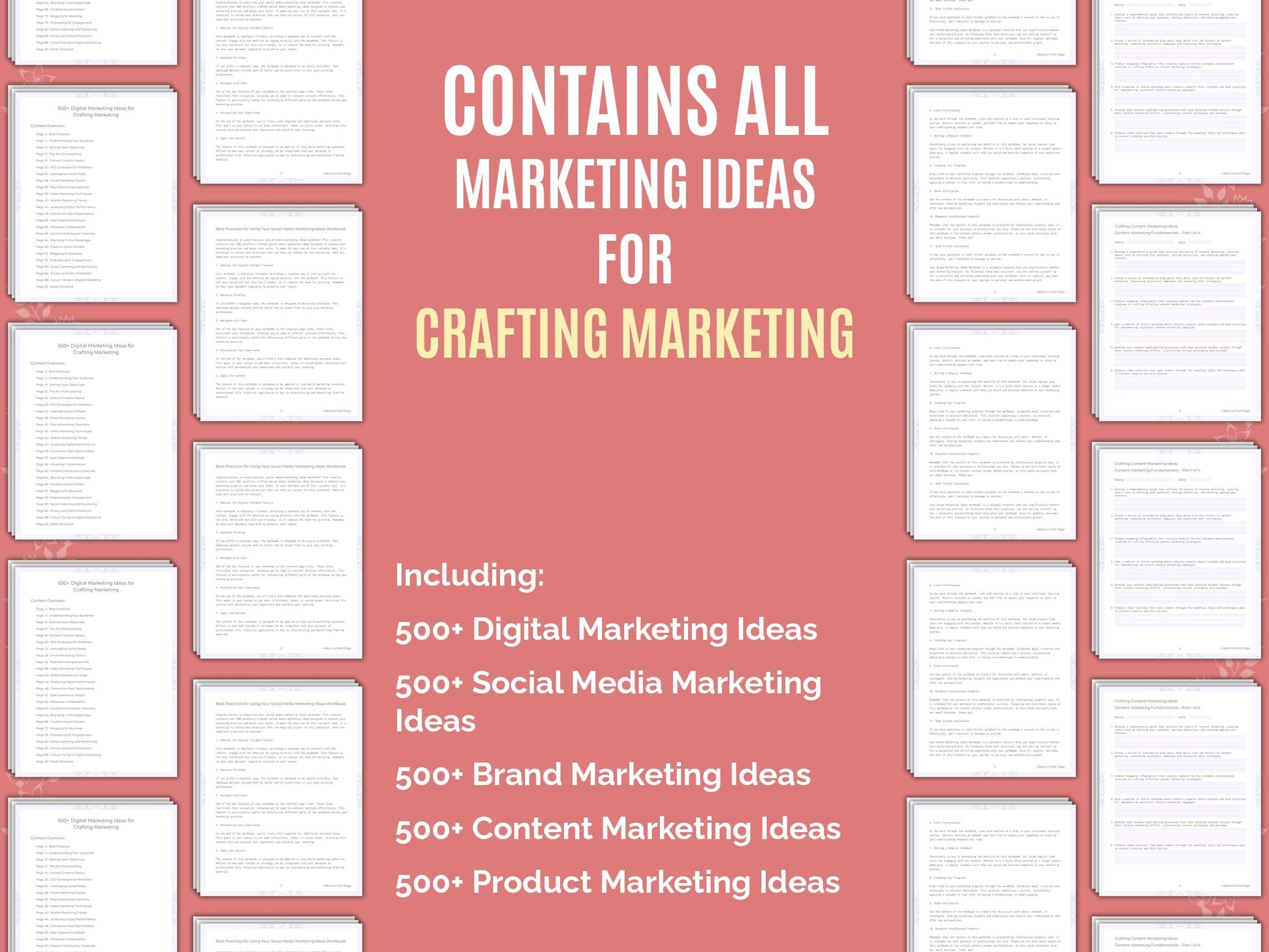 Crafting Marketing Worksheets