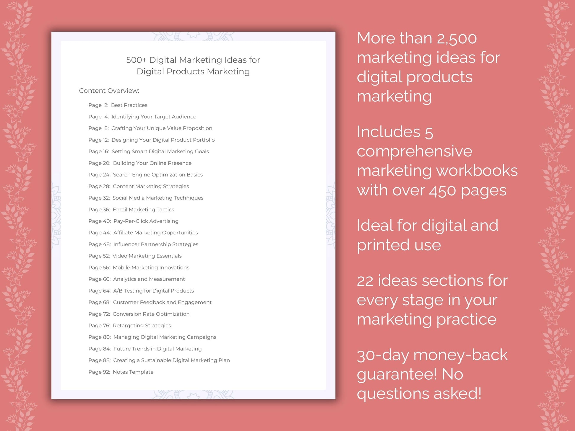 Digital Products Marketing Templates