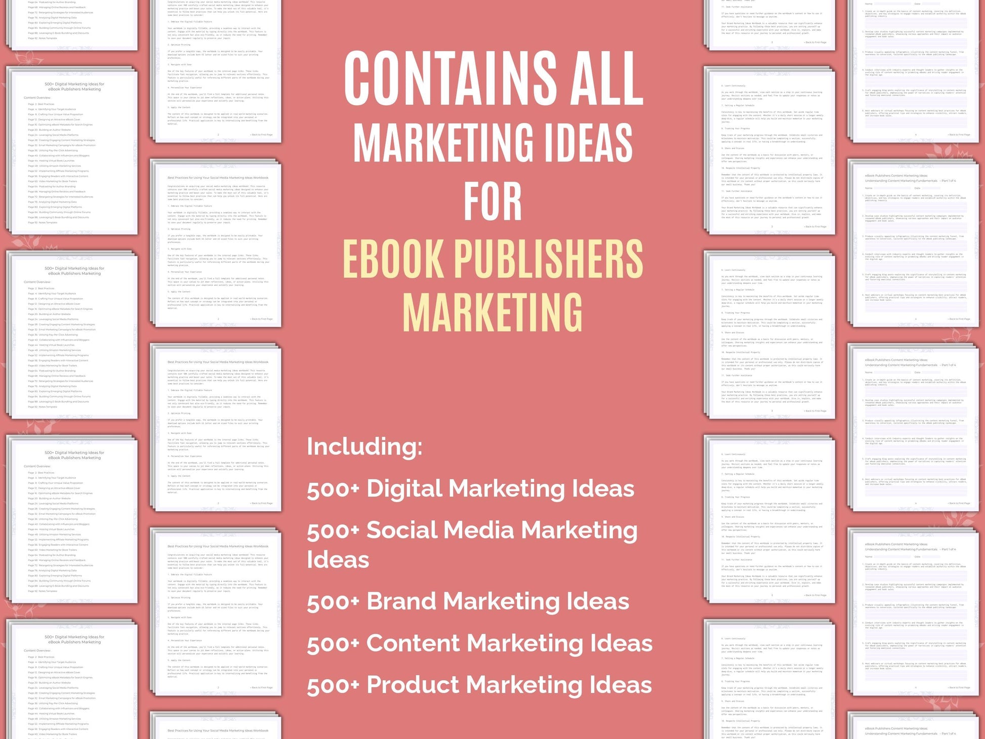 eBook Publishers Marketing Worksheets