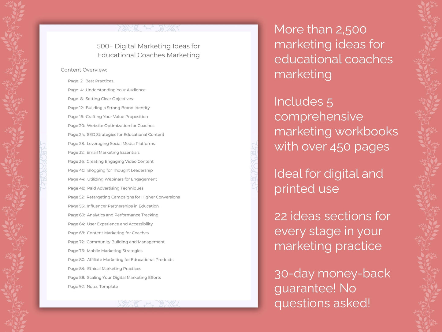 Educational Coaches Marketing Templates