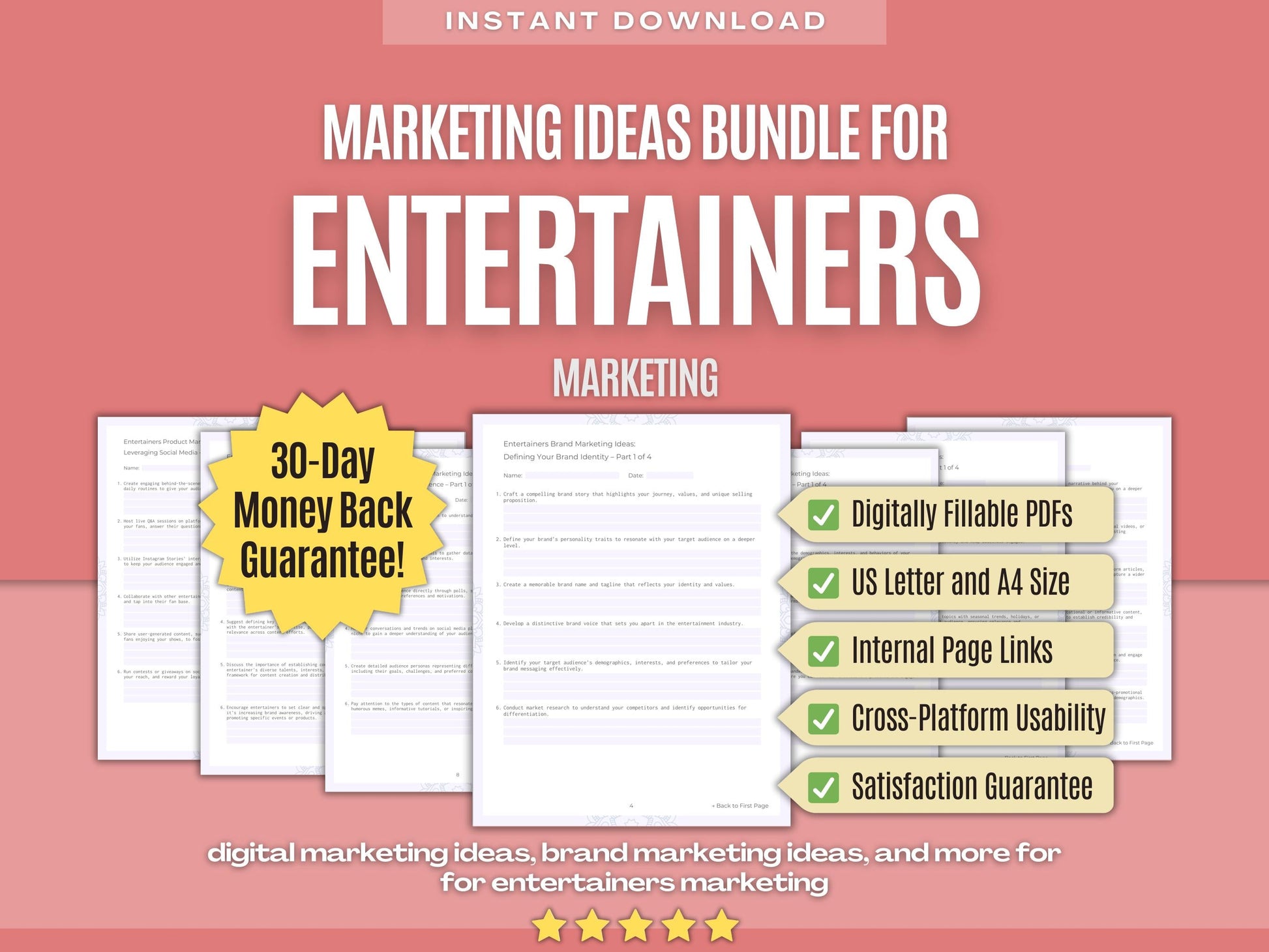 Entertainers Marketing Workbooks