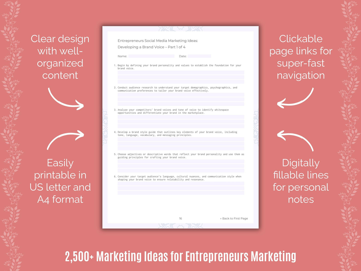 Entrepreneurs Marketing Cheat Sheets