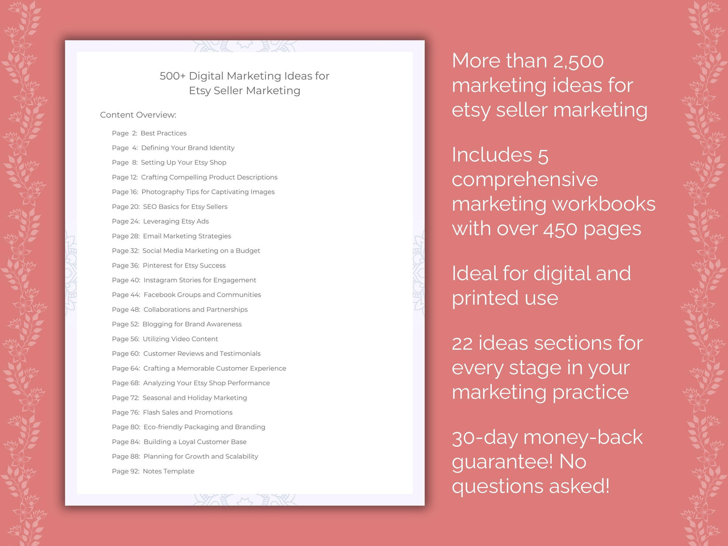 Etsy Seller Marketing Templates