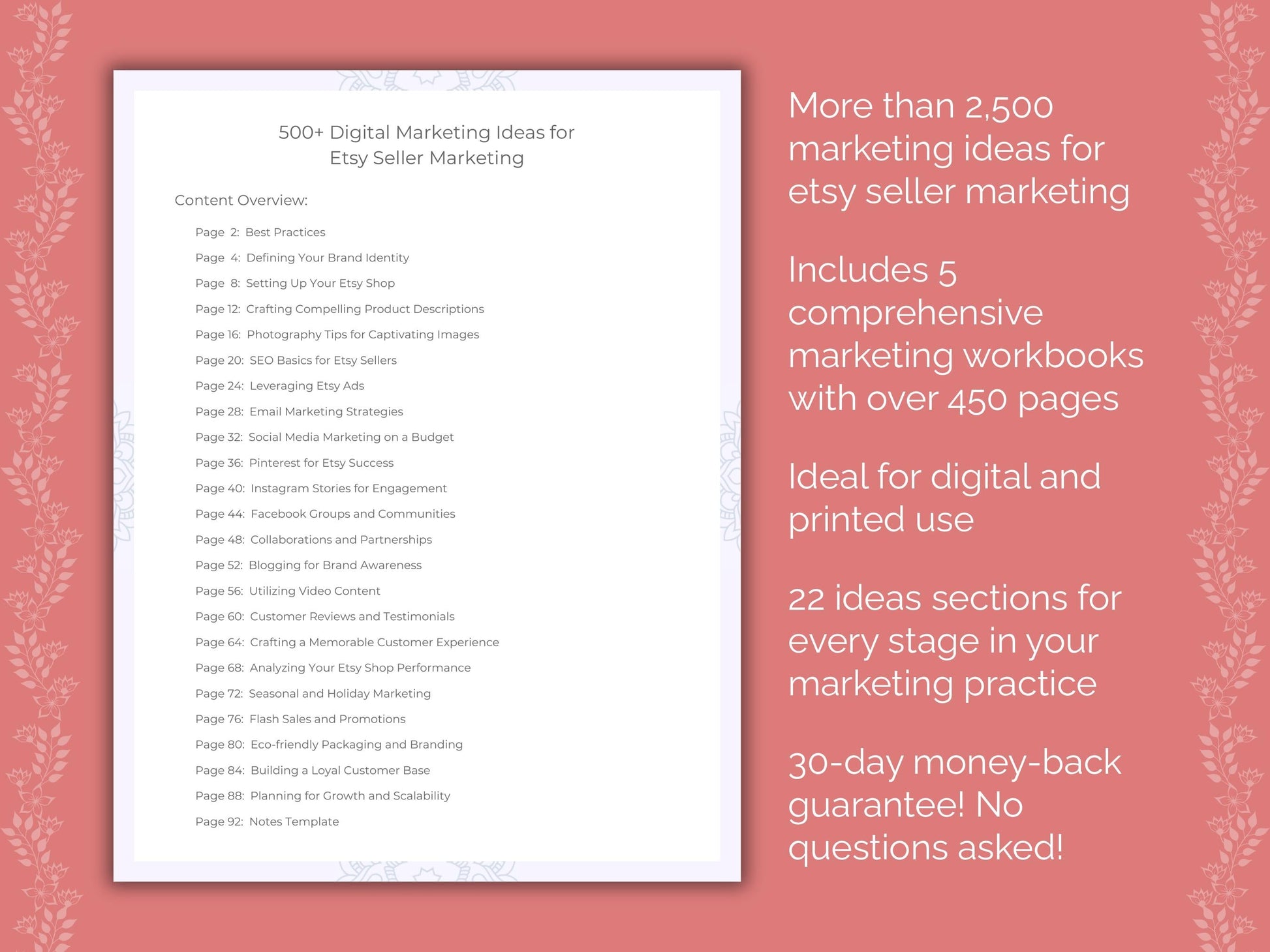 Etsy Seller Marketing Templates