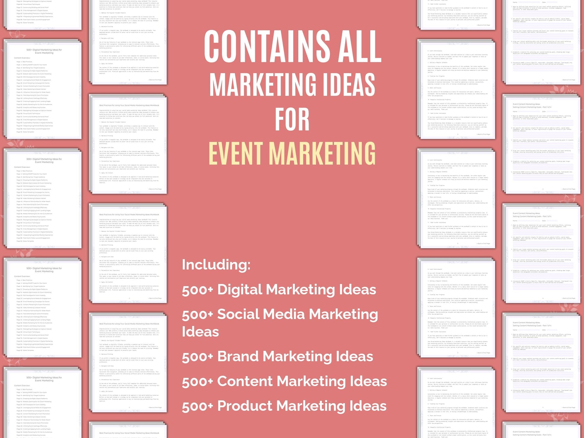 Event Marketing Worksheets