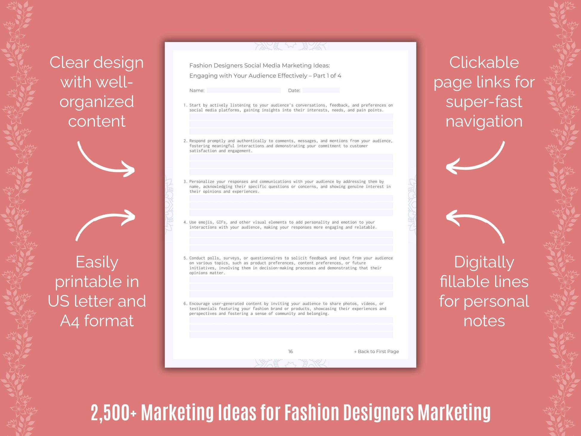 Fashion Designers Marketing Cheat Sheets