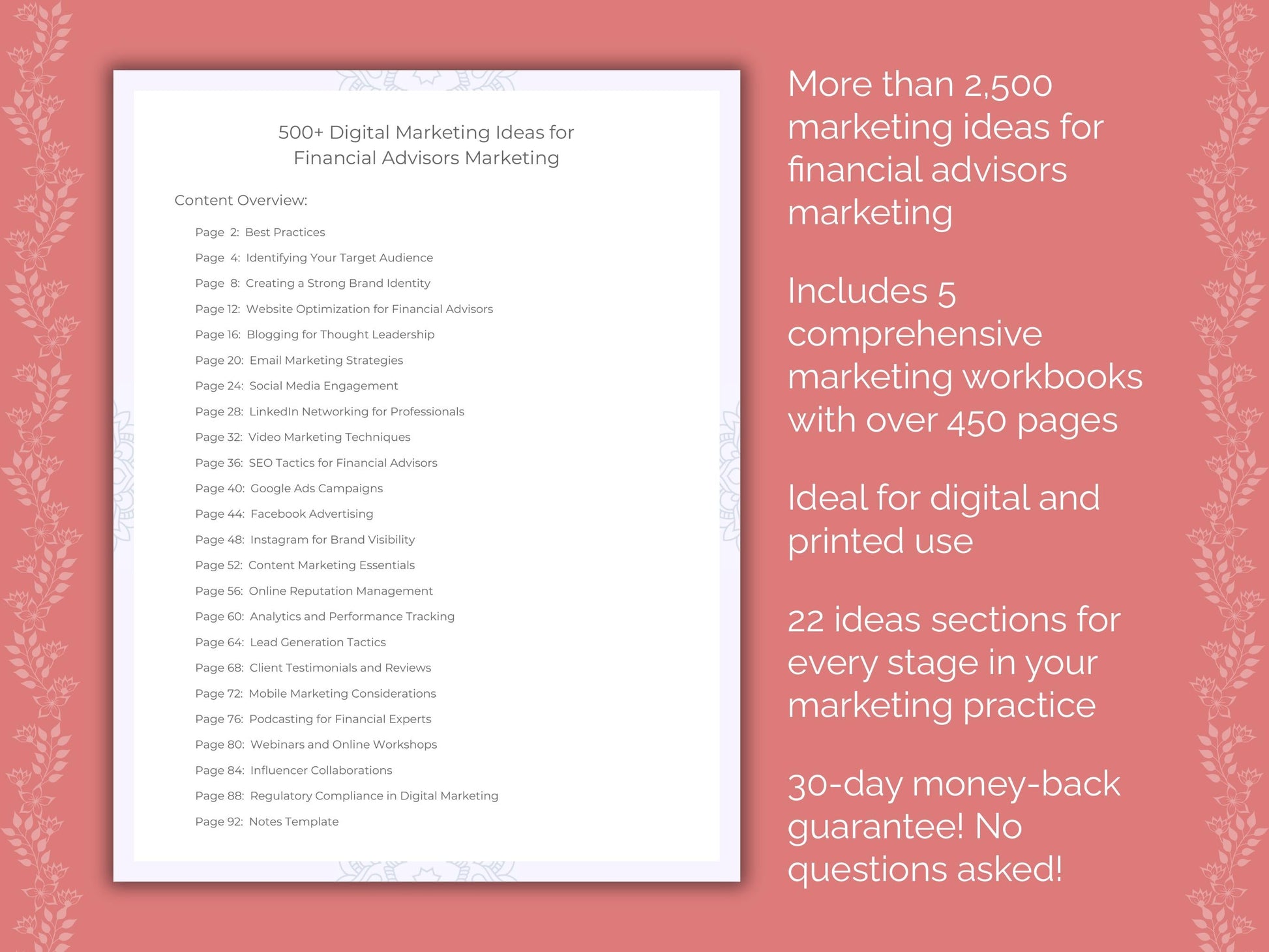 Financial Advisors Marketing Templates