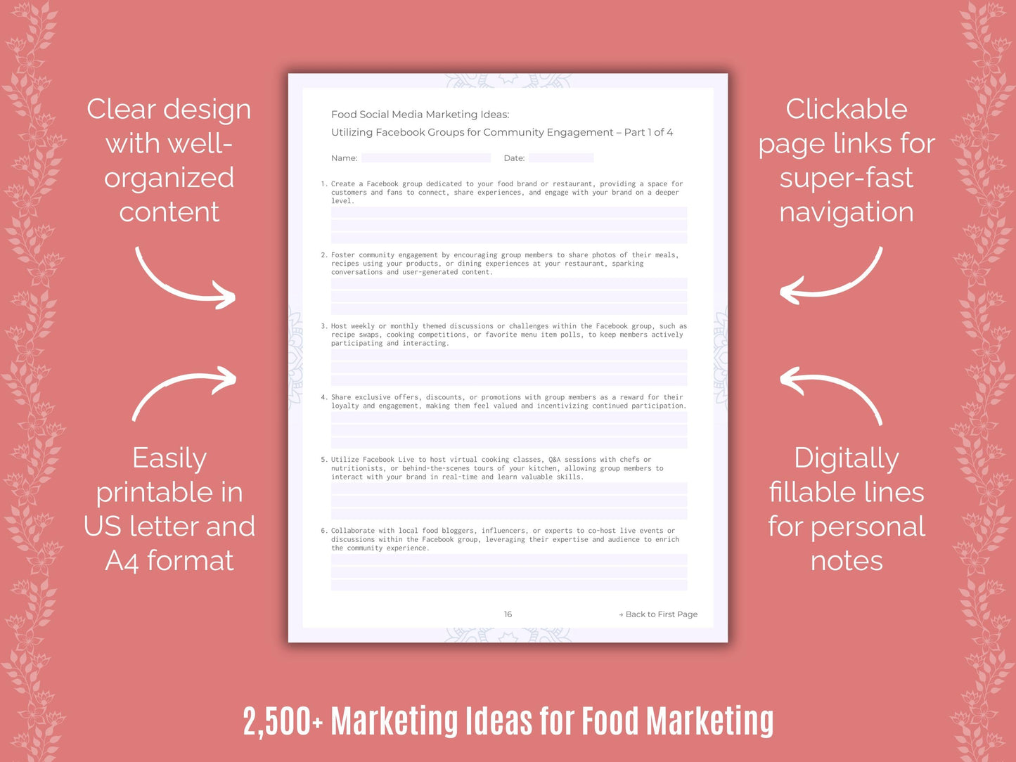 Food Marketing Cheat Sheets