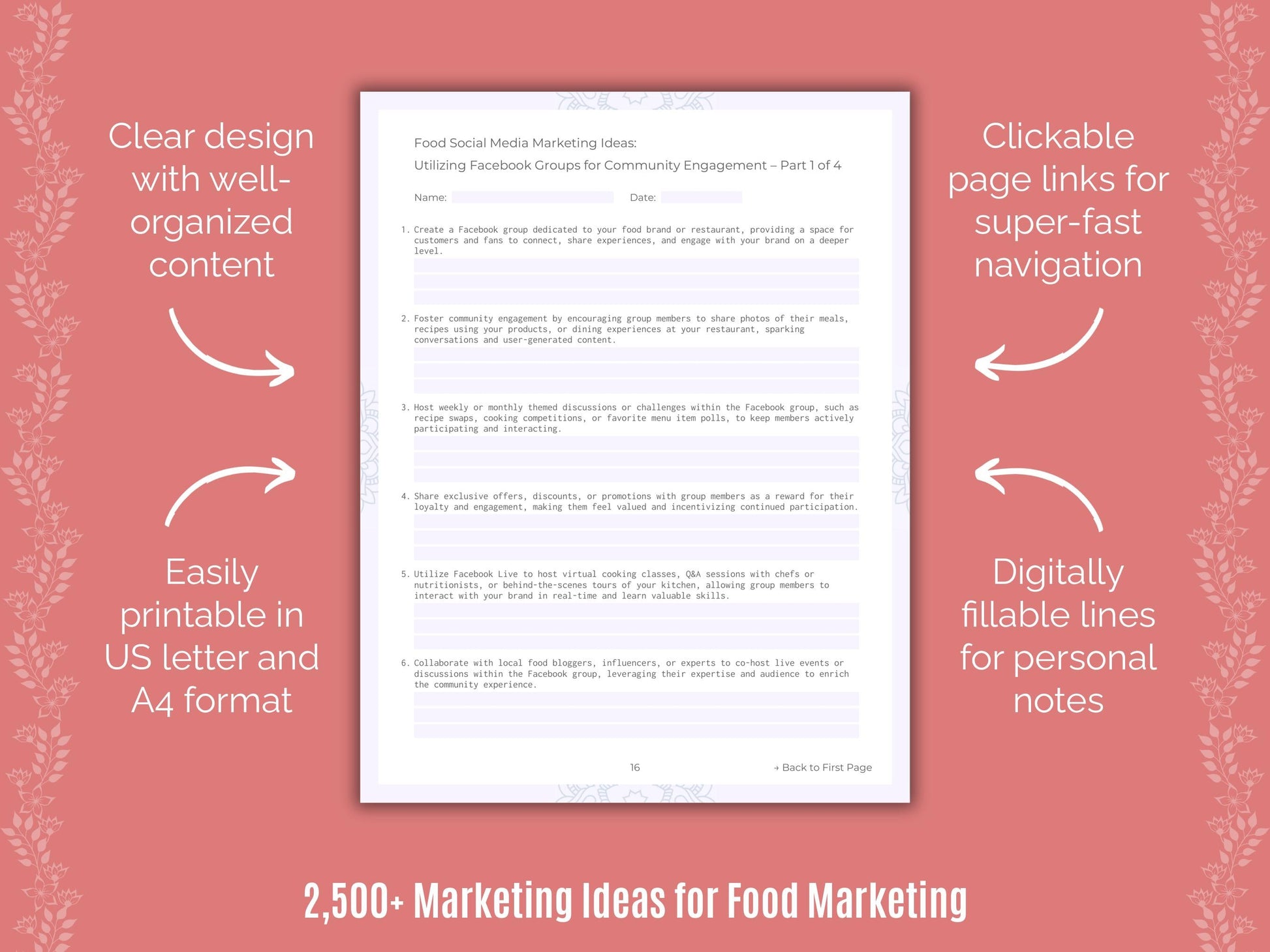 Food Marketing Cheat Sheets