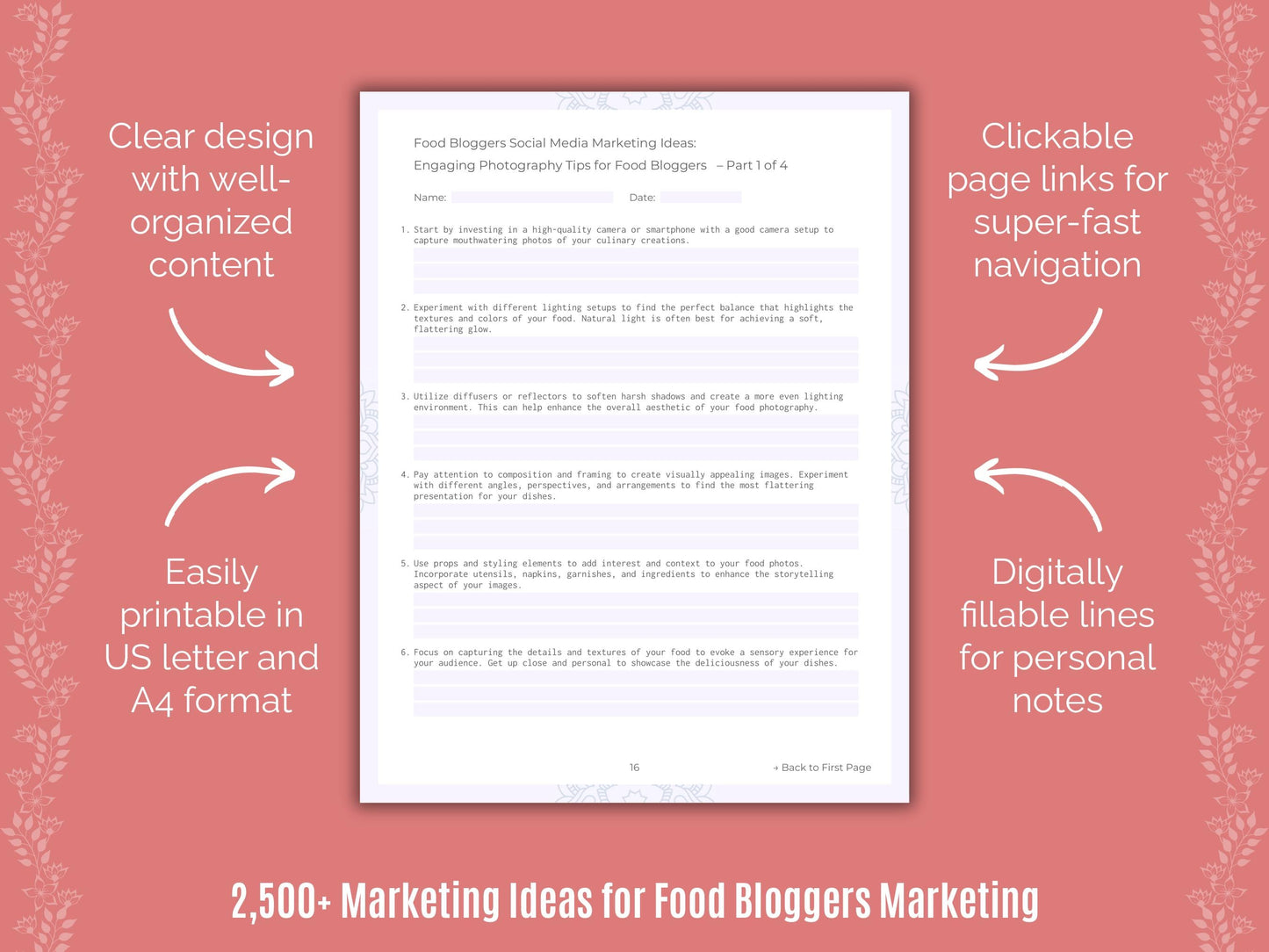 Food Bloggers Marketing Cheat Sheets