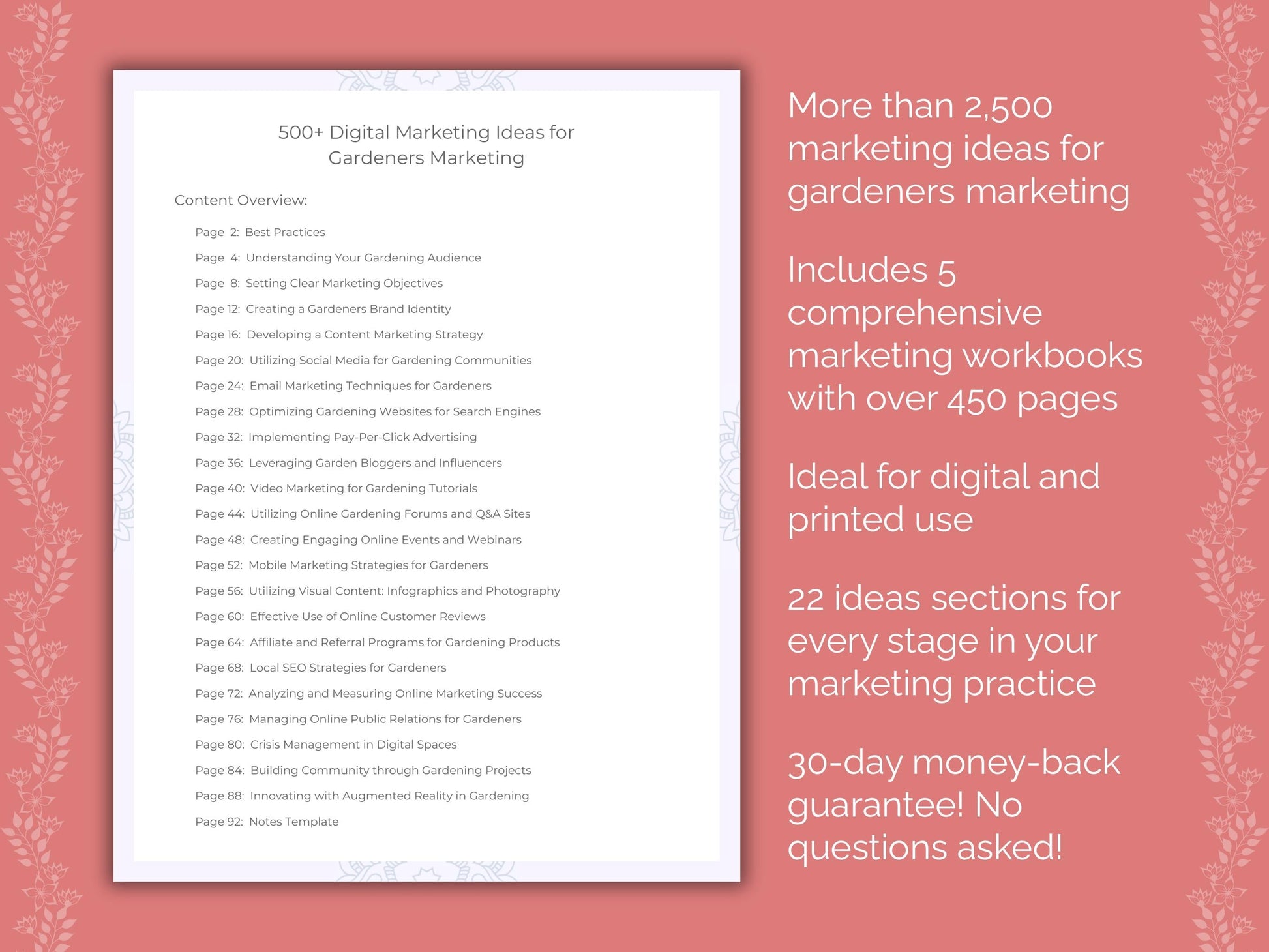 Gardeners Marketing Templates