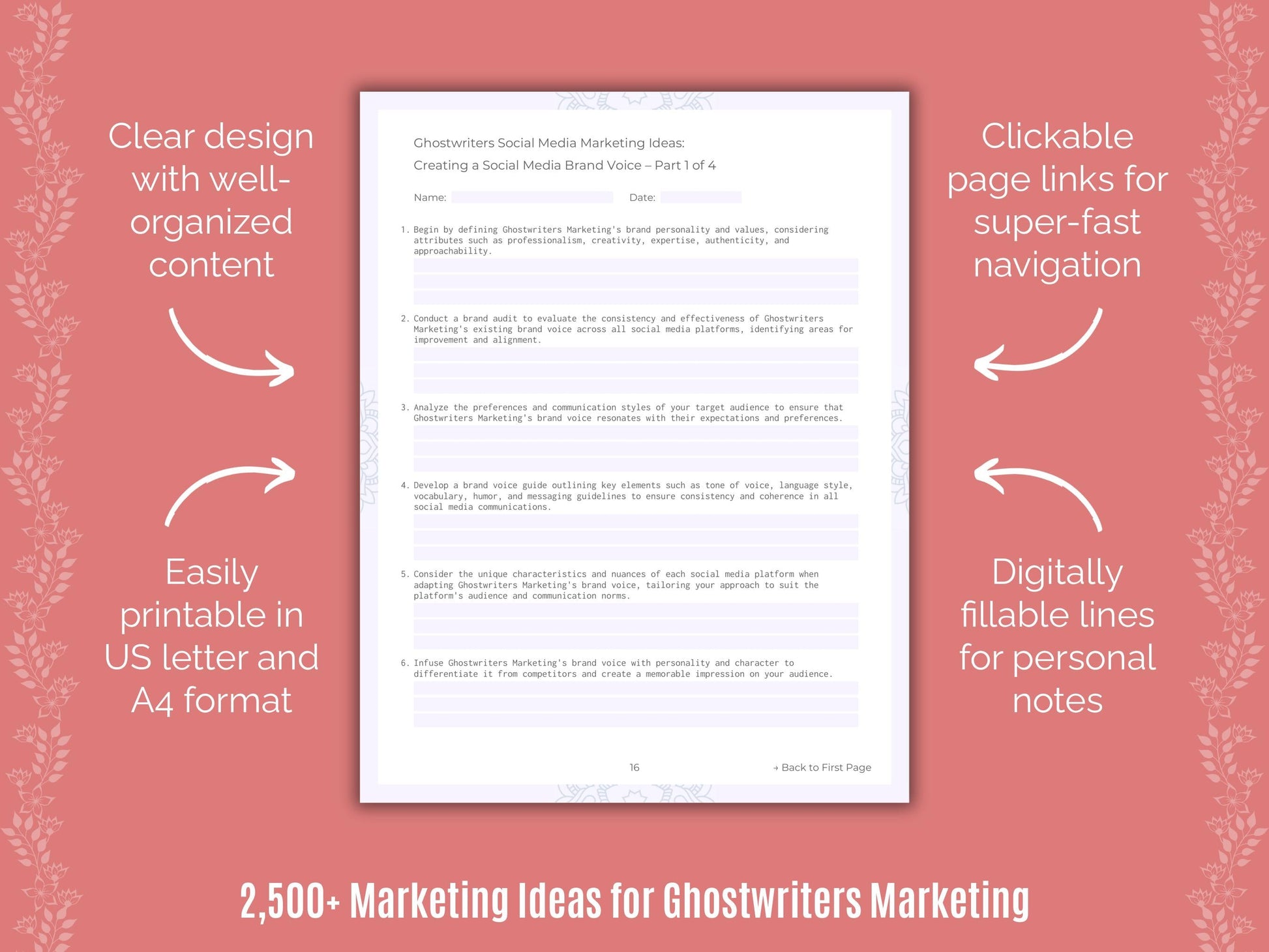 Ghostwriters Marketing Cheat Sheets