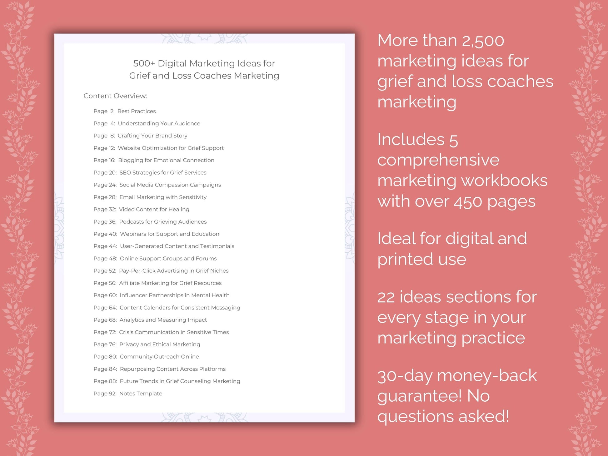 Grief and Loss Coaches Marketing Templates