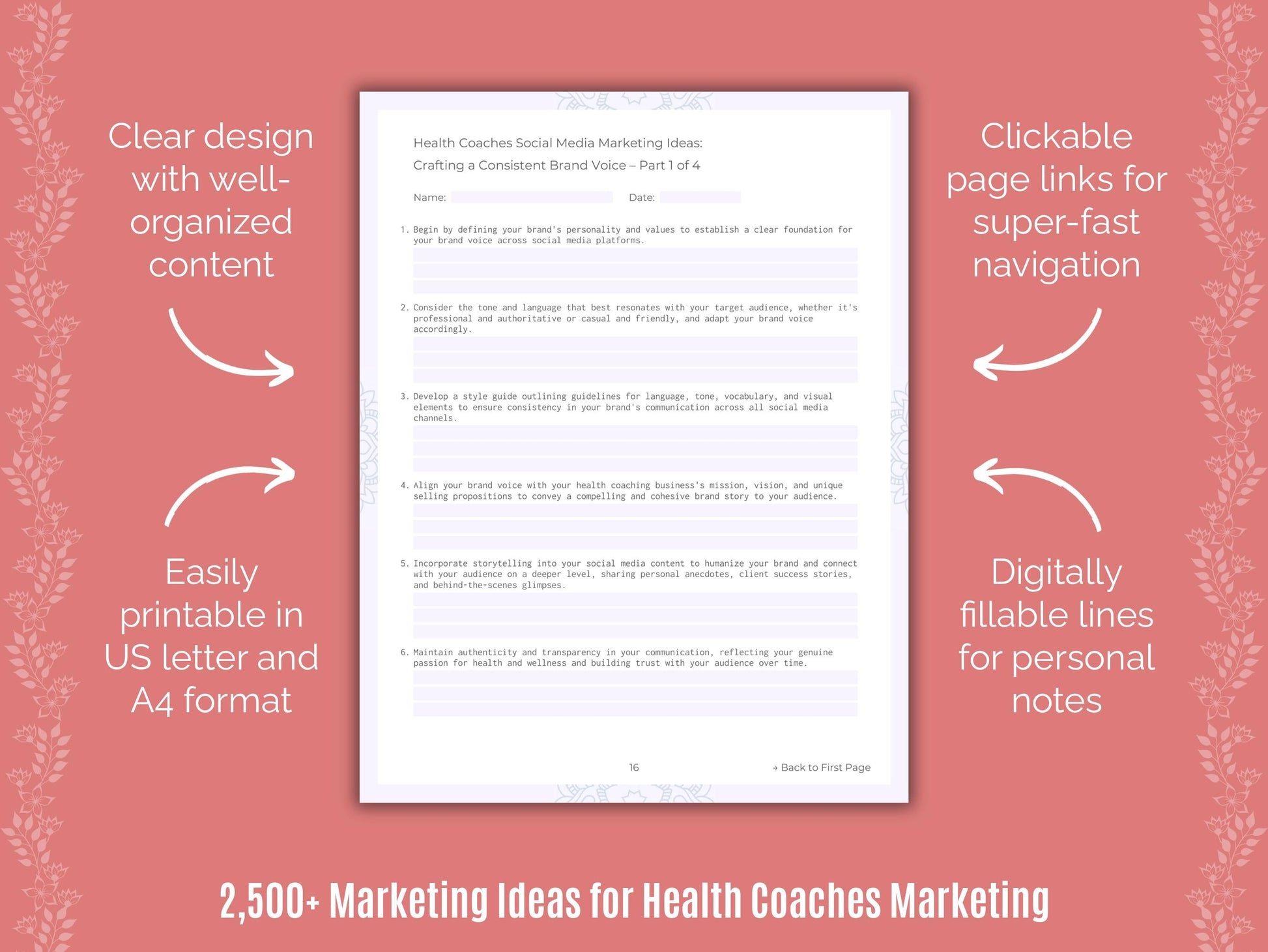 Health Coaches Marketing Cheat Sheets