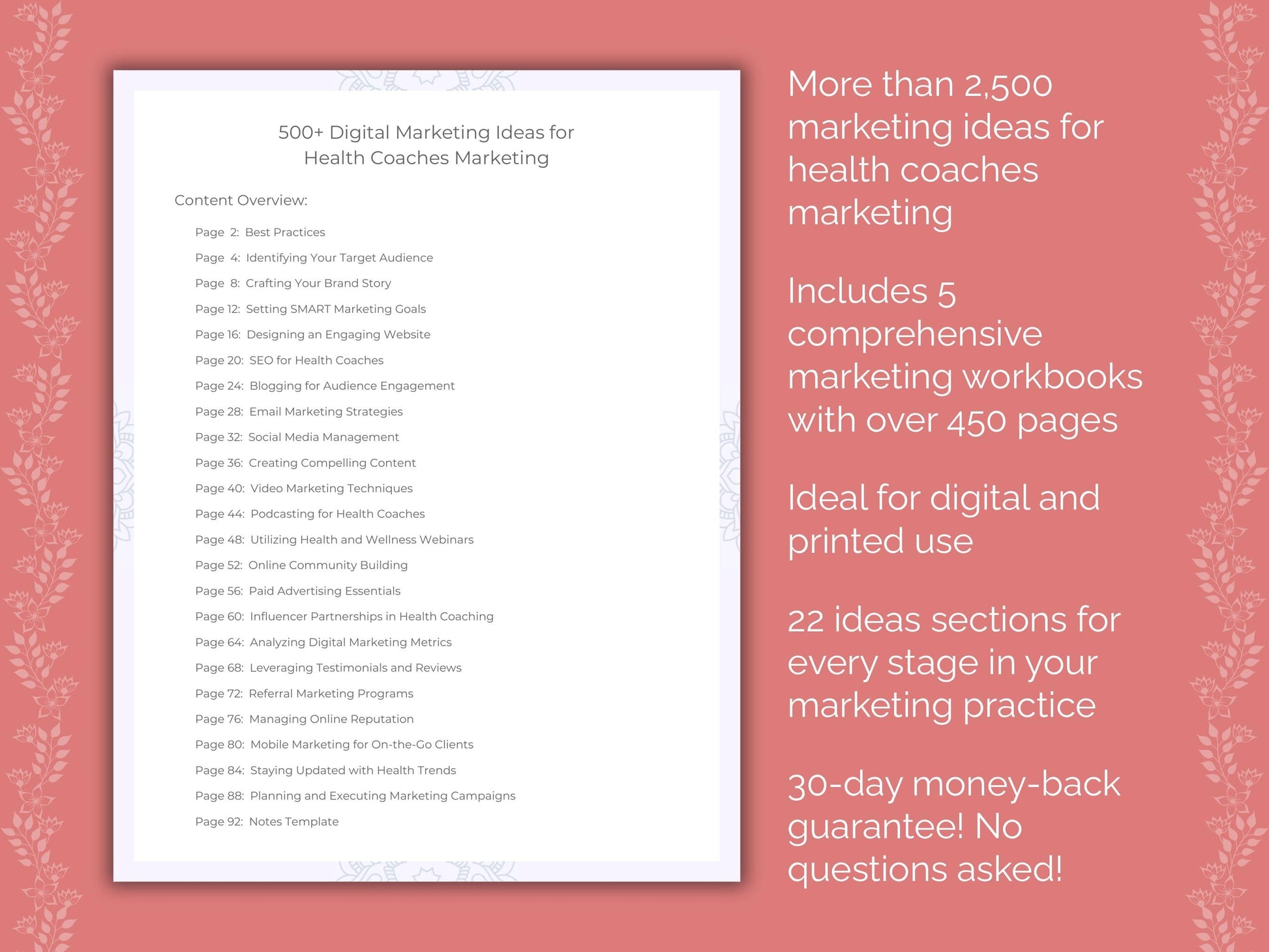 Health Coaches Marketing Templates