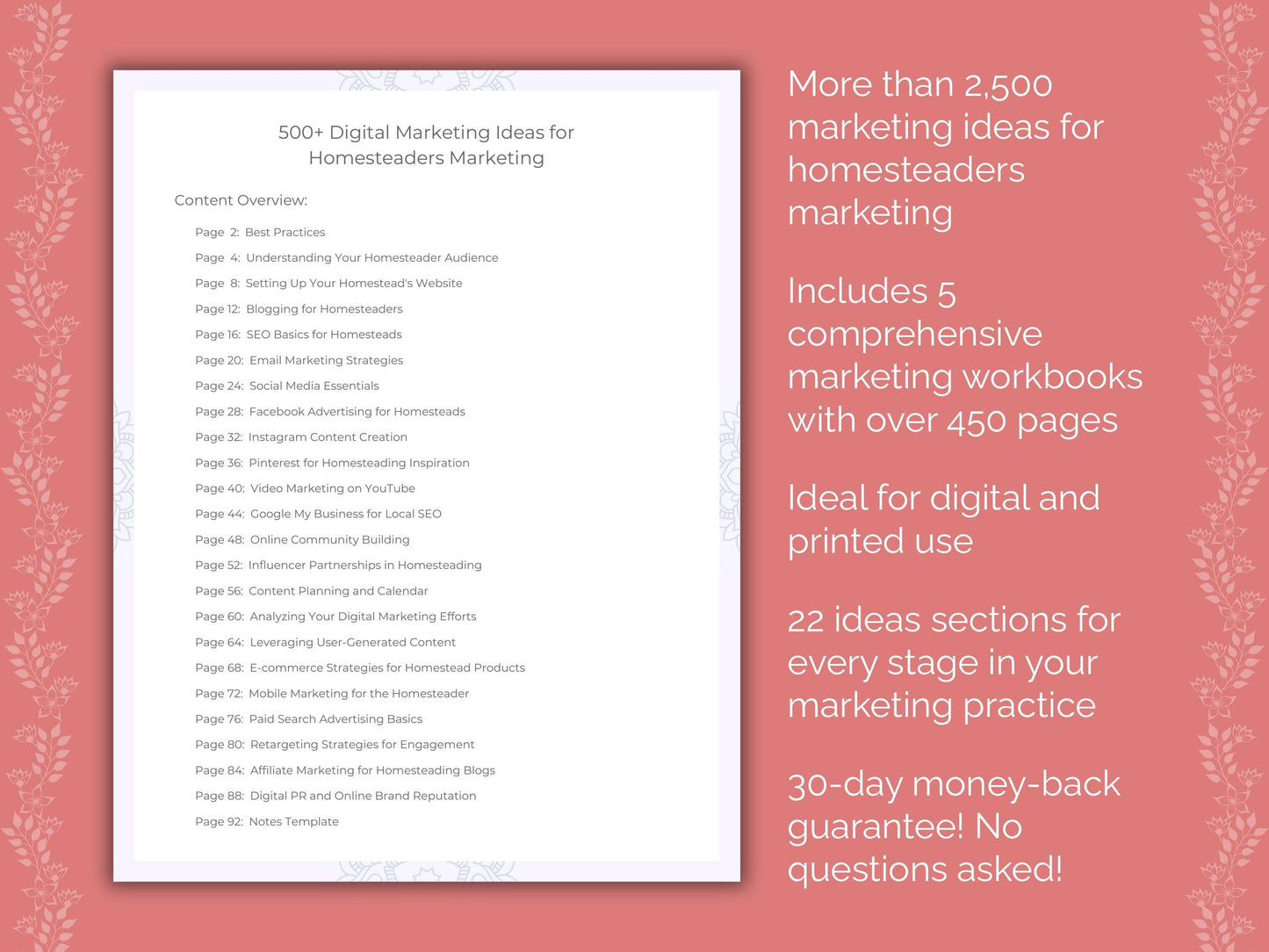 Homesteaders Marketing Templates