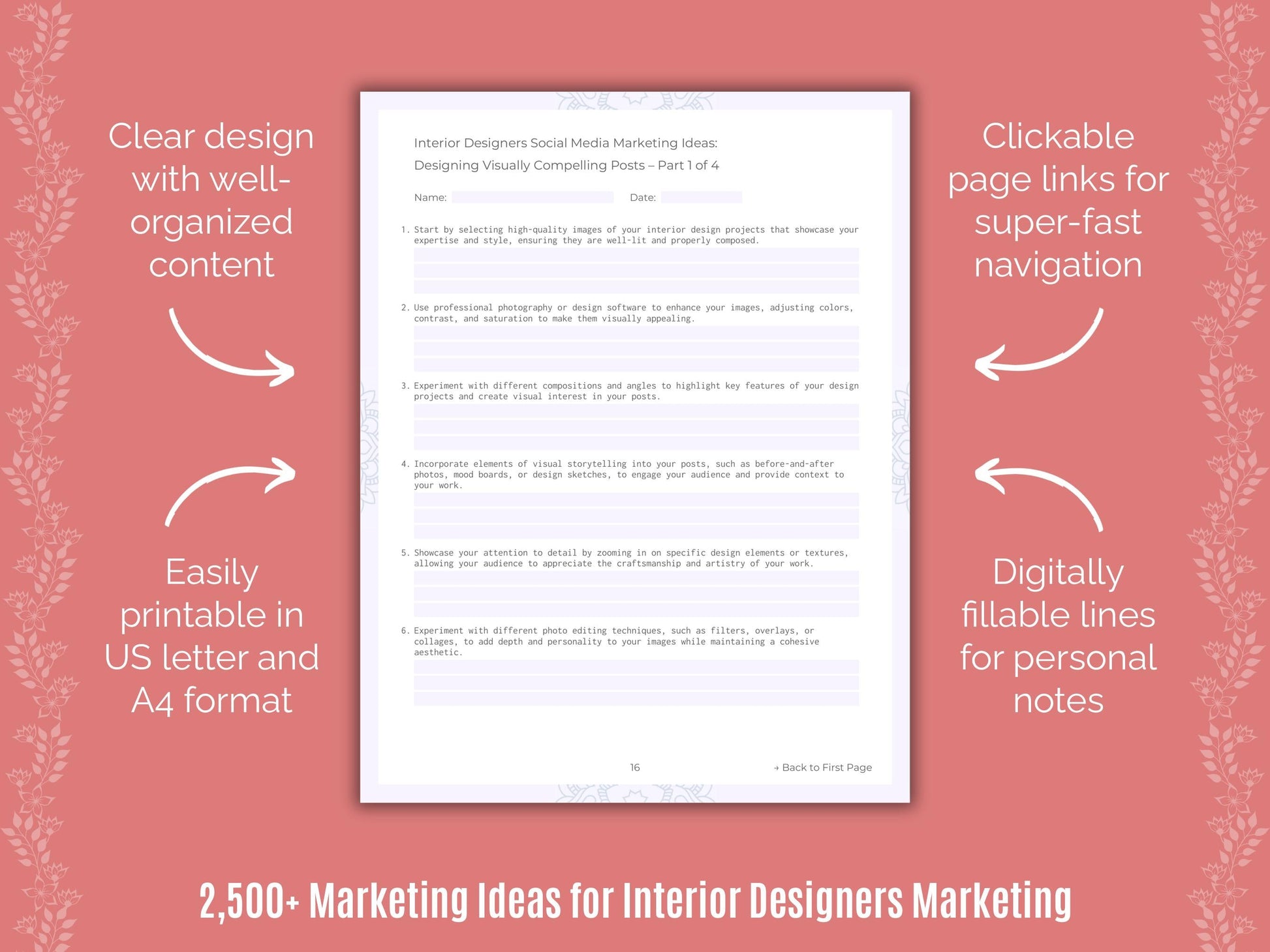 Interior Designers Marketing Cheat Sheets