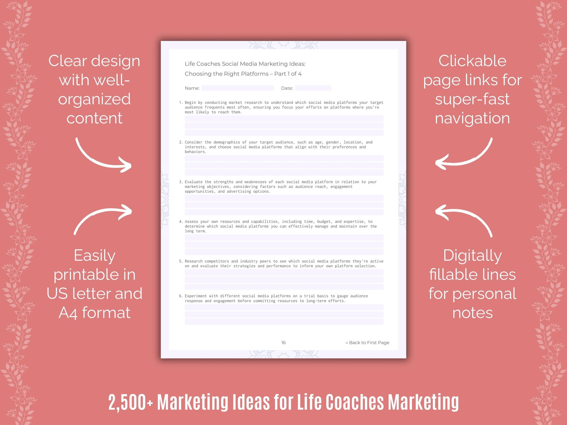 Life Coaches Marketing Cheat Sheets