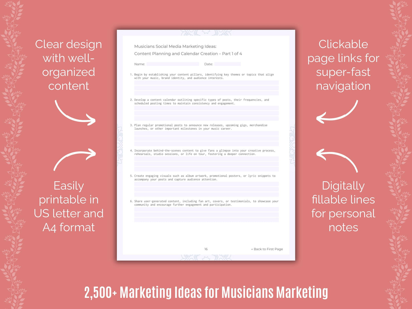 Musicians Marketing Cheat Sheets